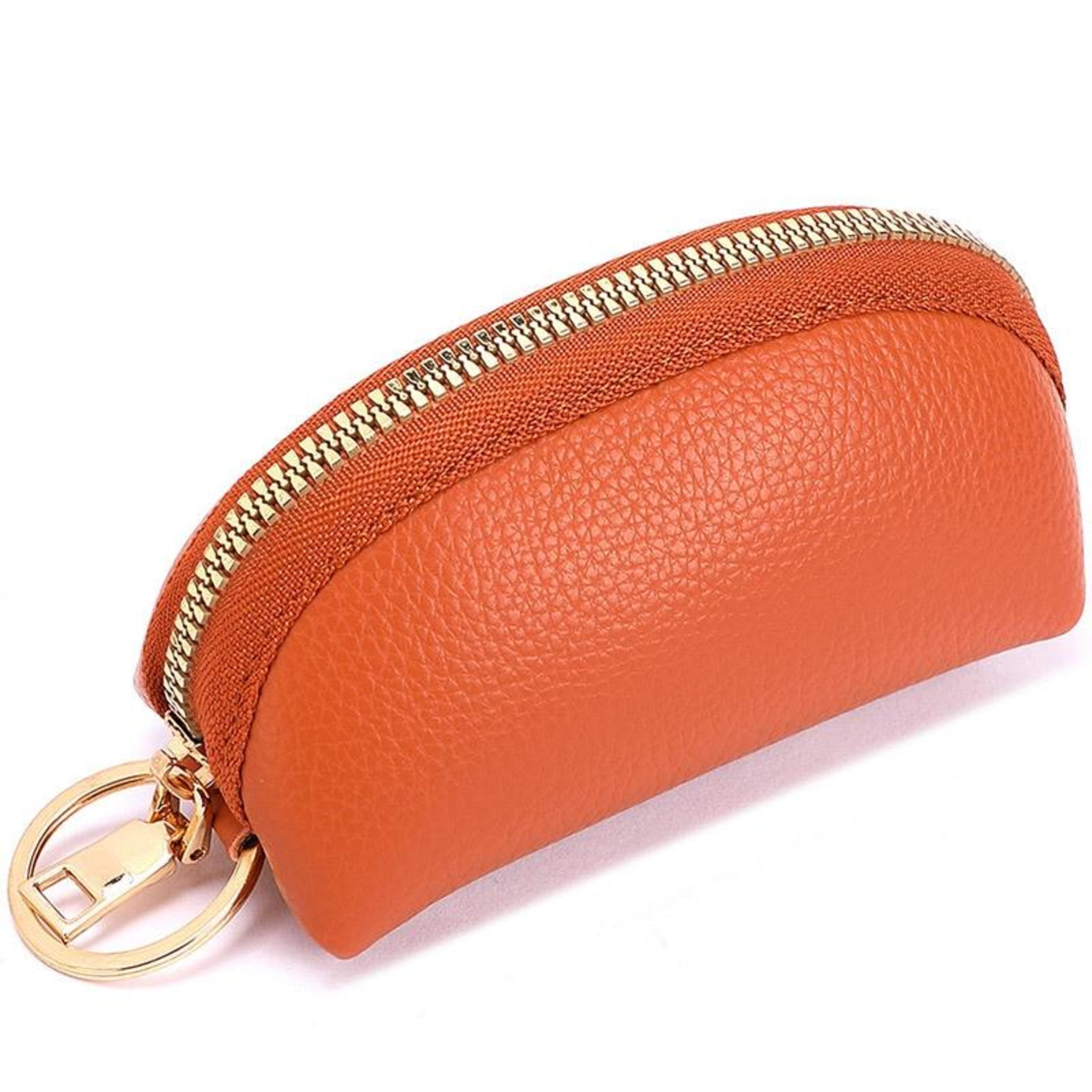 Large Capacity Car Key Pouch Soft PU Leather Key Organizer Wallet Coin Purse 8