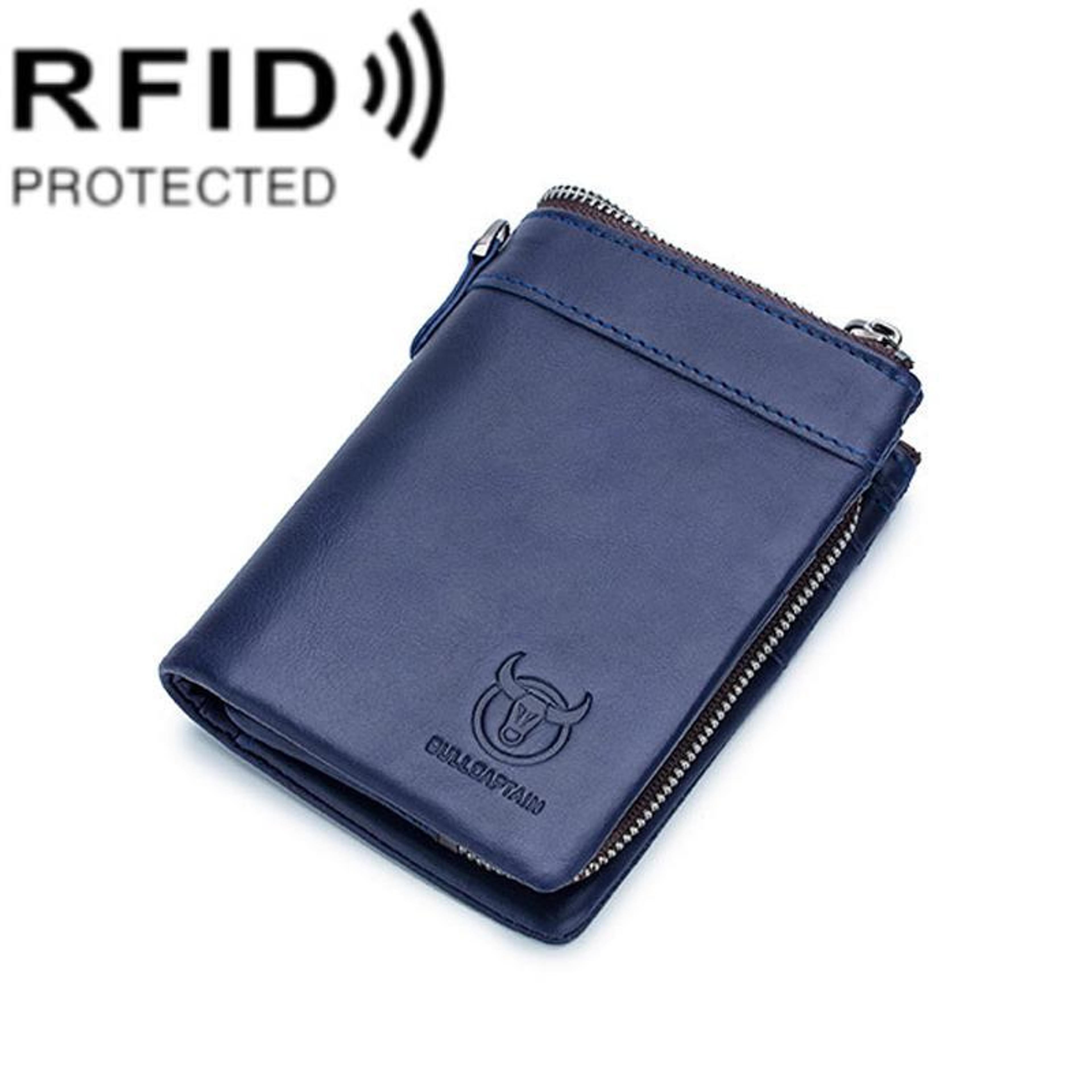 RFID Leather Wallet For Men Multi Slot Card Holder Wallet With Detachable Coin Purse 13