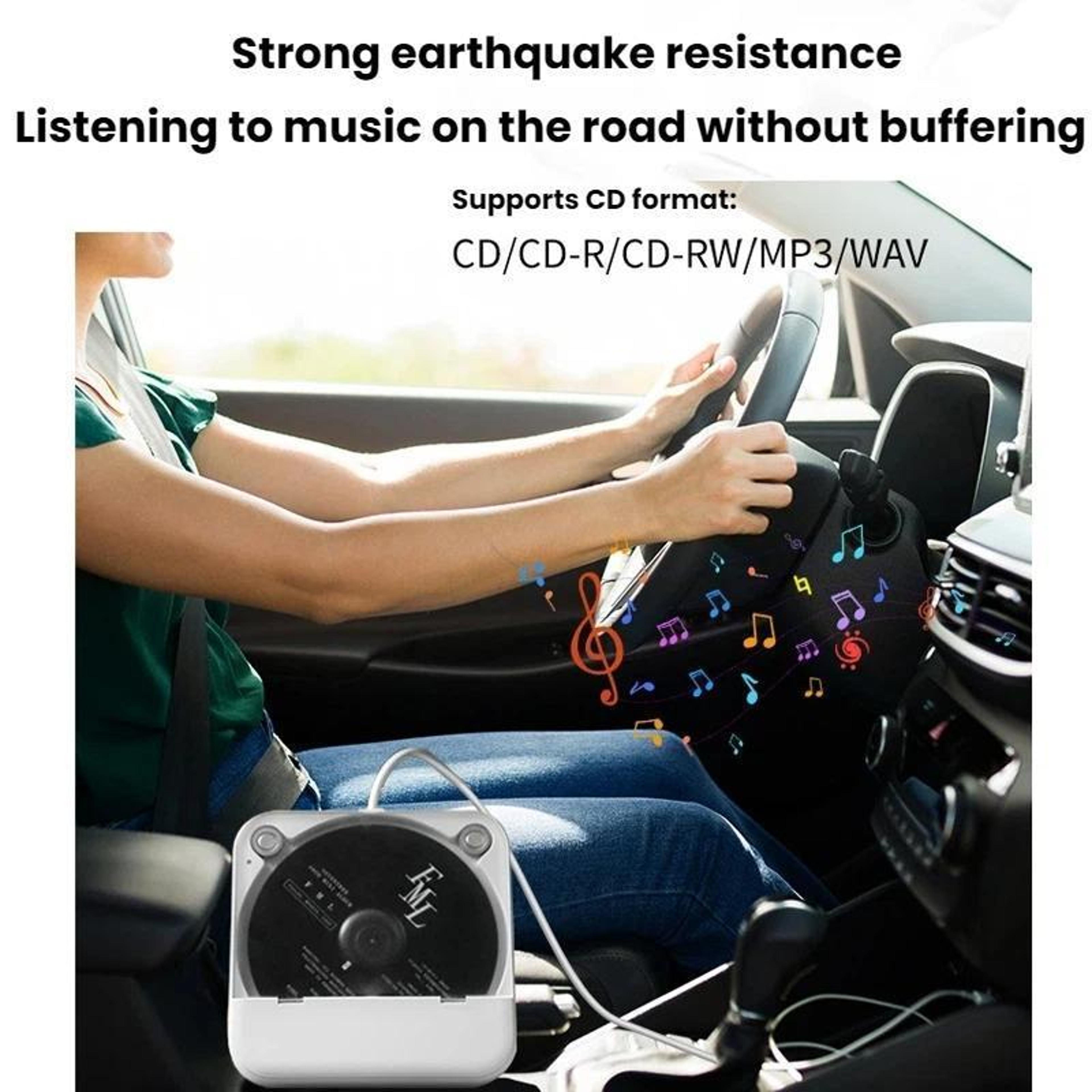 Car CD Player External USB CD Player HiFi Portable Music Player For Vehicles 7