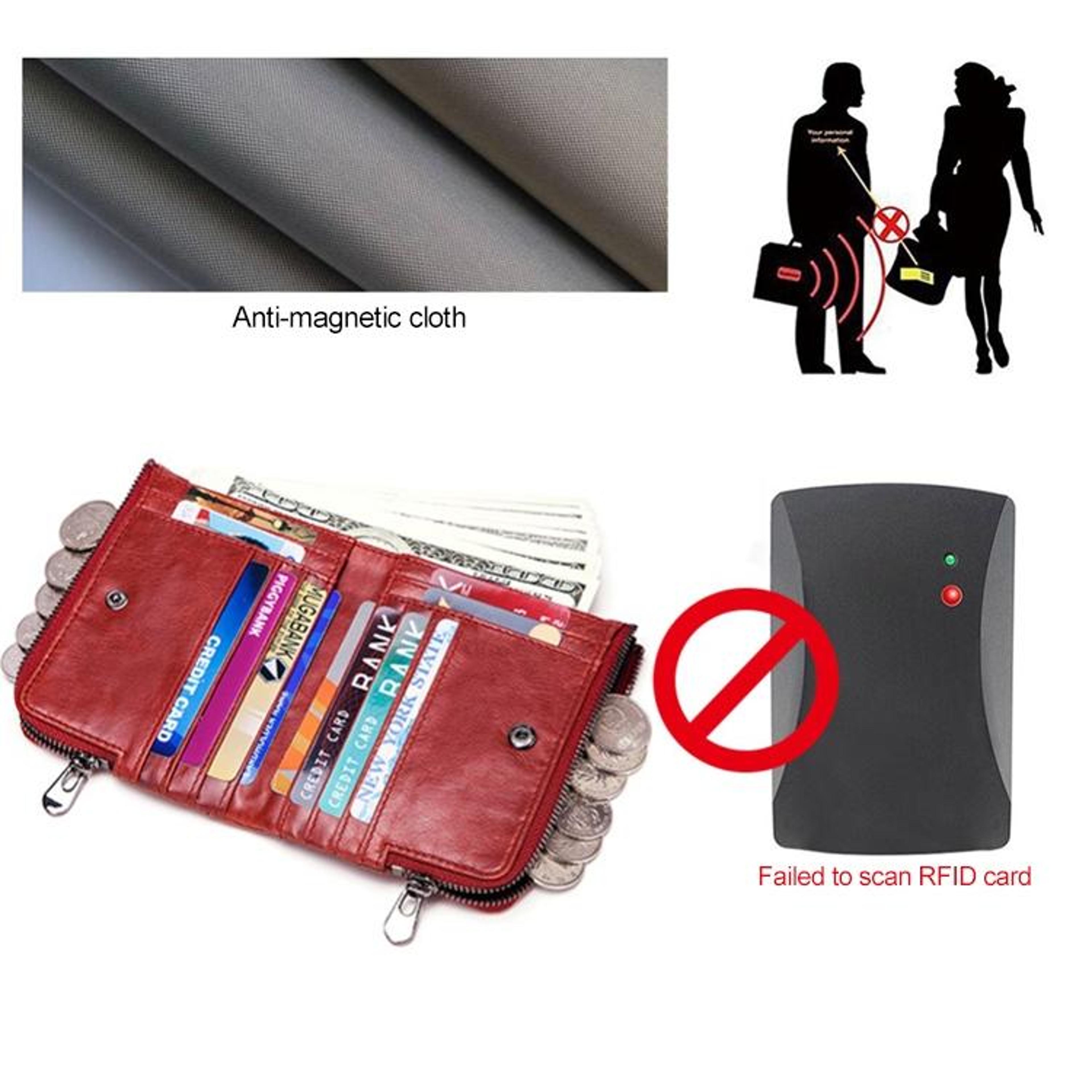 RFID Blocking Top Grain Leather Wallet For Men Crazy Horse Business Bifold Wallet 10