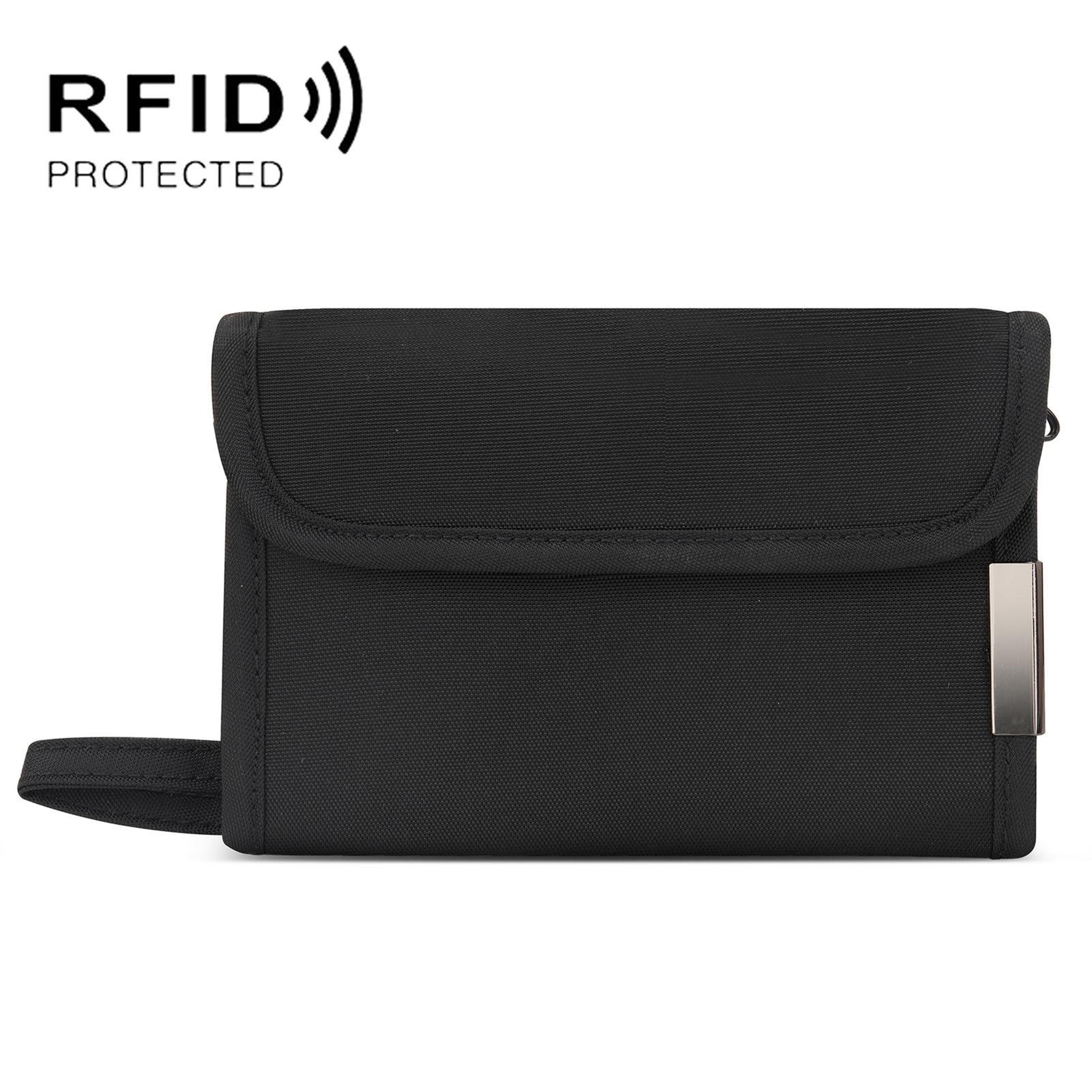 RFID Blocking Travel Card Holder Wallet With Coin Pouch And Passport Organizer 0