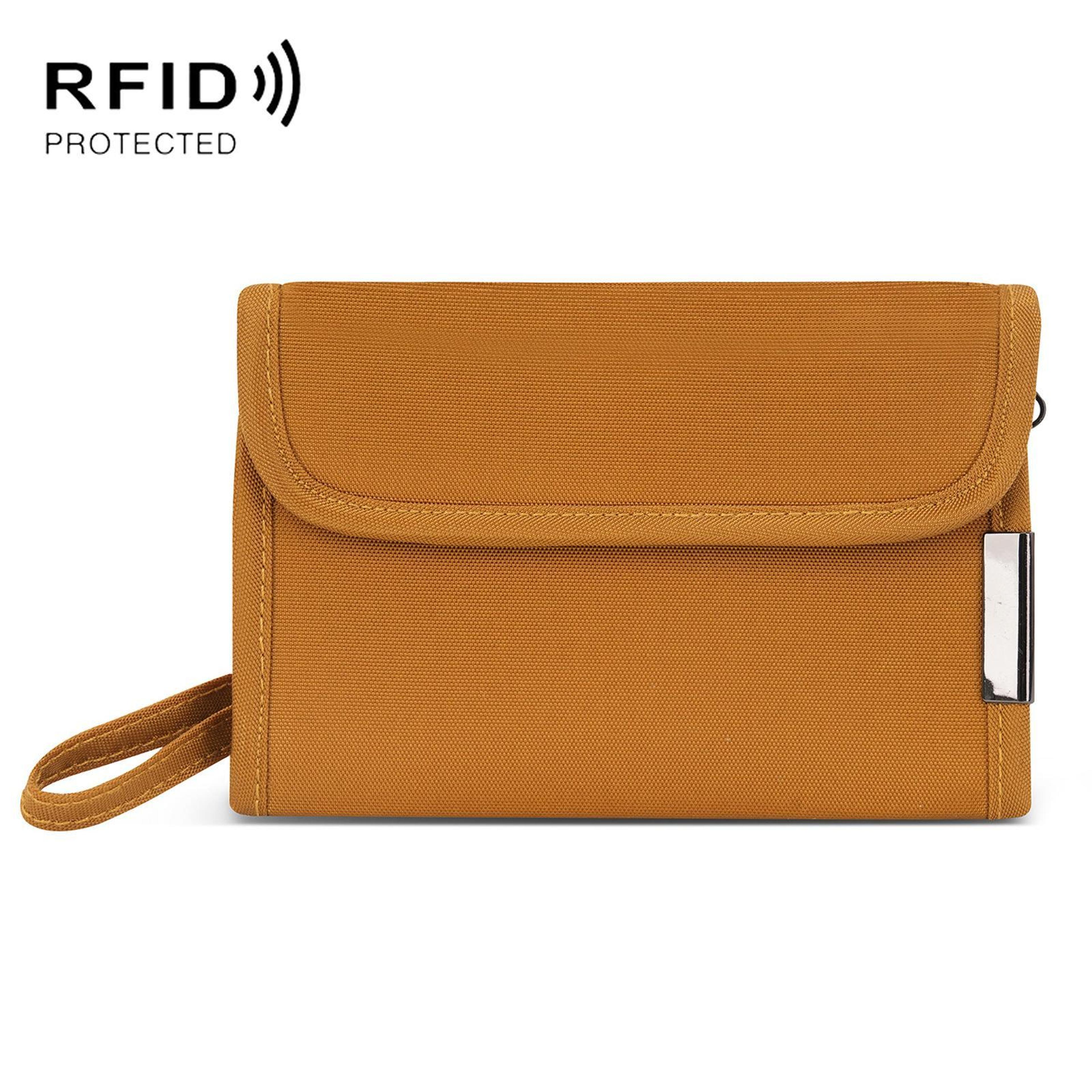 RFID Blocking Travel Card Holder Wallet With Coin Pouch And Passport Organizer 11