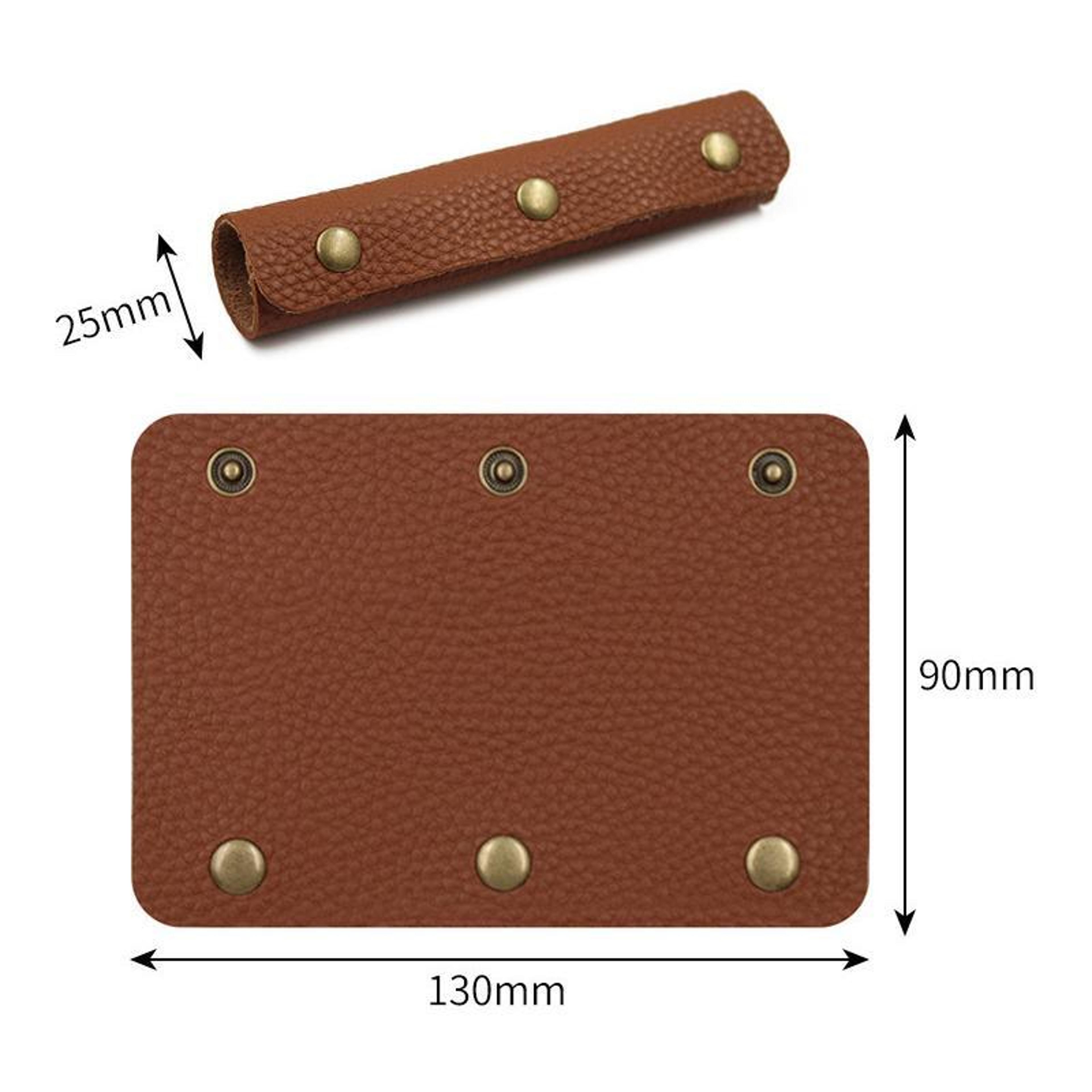 3 Layer Leather Luggage Handle Protector Anti Slip Suitcase Handle Cover For Travel Bags 2