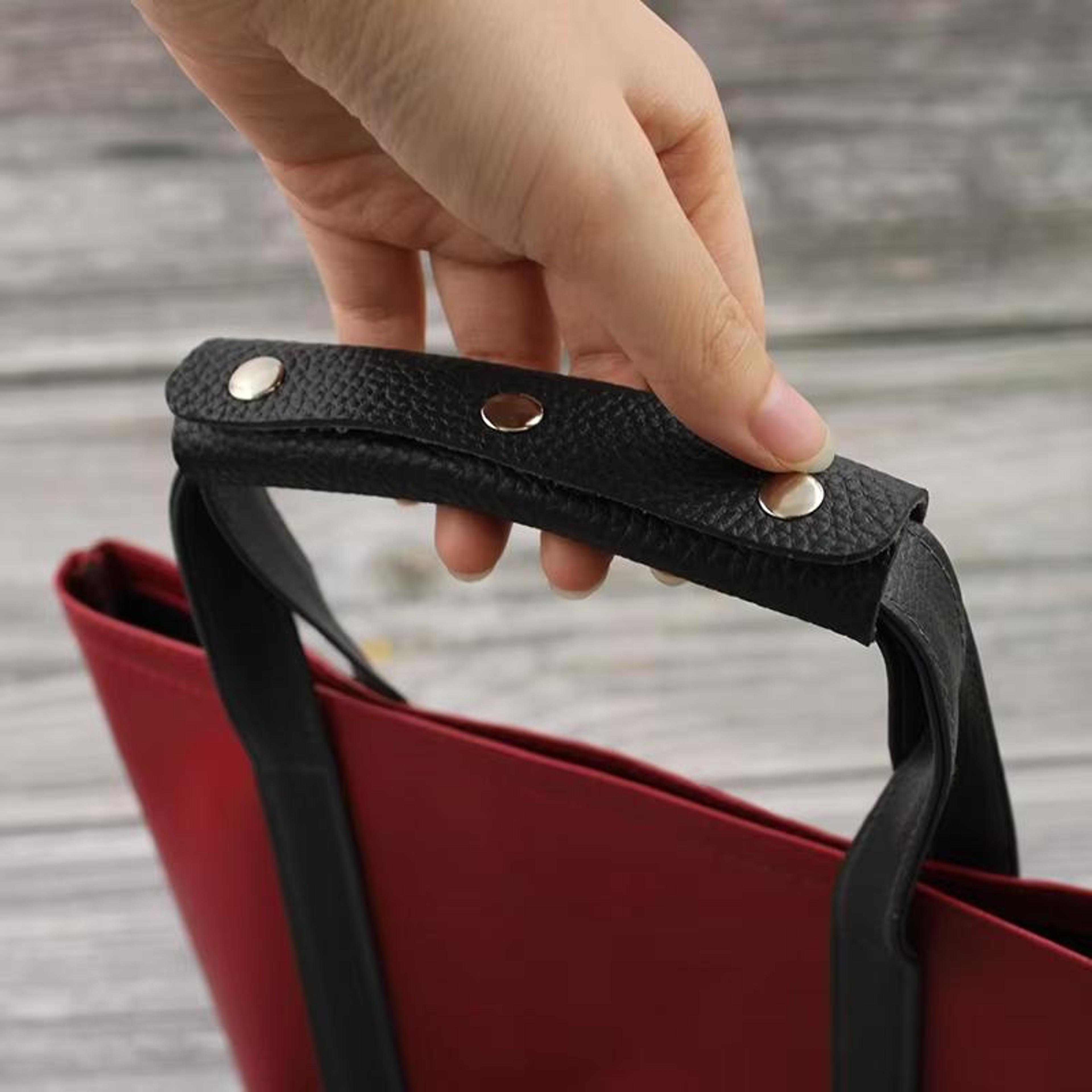 3 Layer Leather Luggage Handle Protector Anti Slip Suitcase Handle Cover For Travel Bags 0