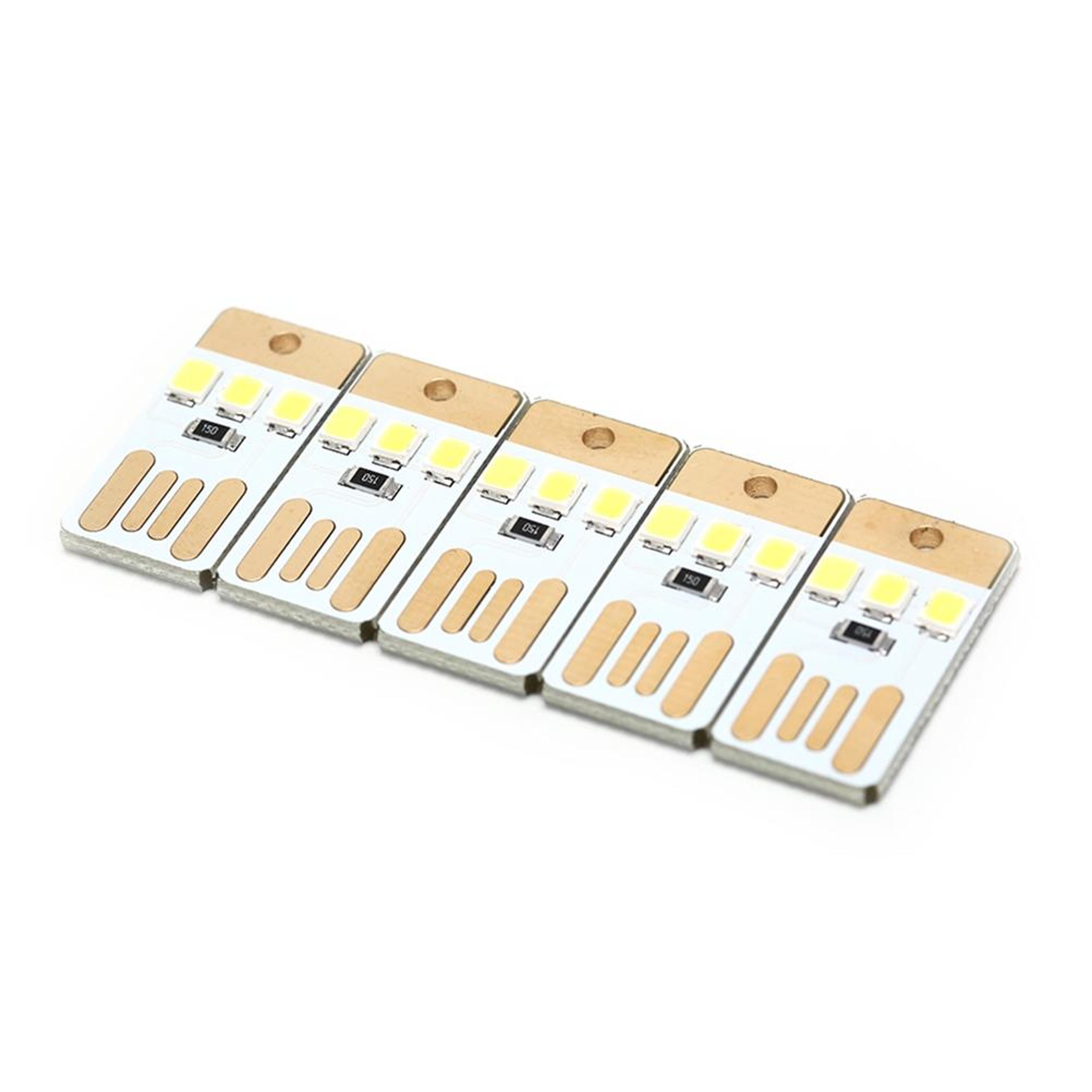 10 PCS Mini USB LED Keychain Night Lights Portable Pocket Card Camping Reading Lamps 1