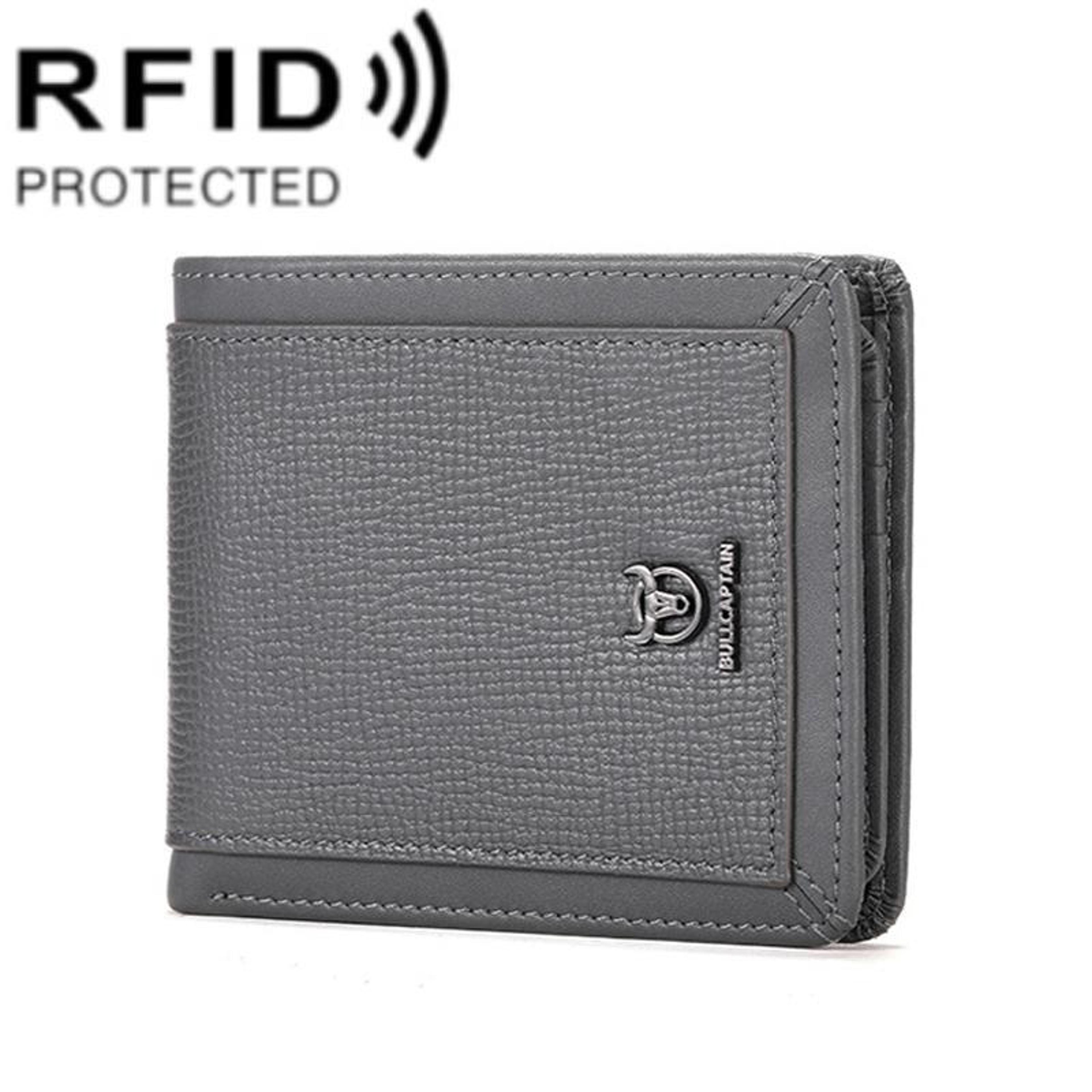 Premium Top Grain Cowhide Mens RFID Blocking Wallet With Card Slots 9