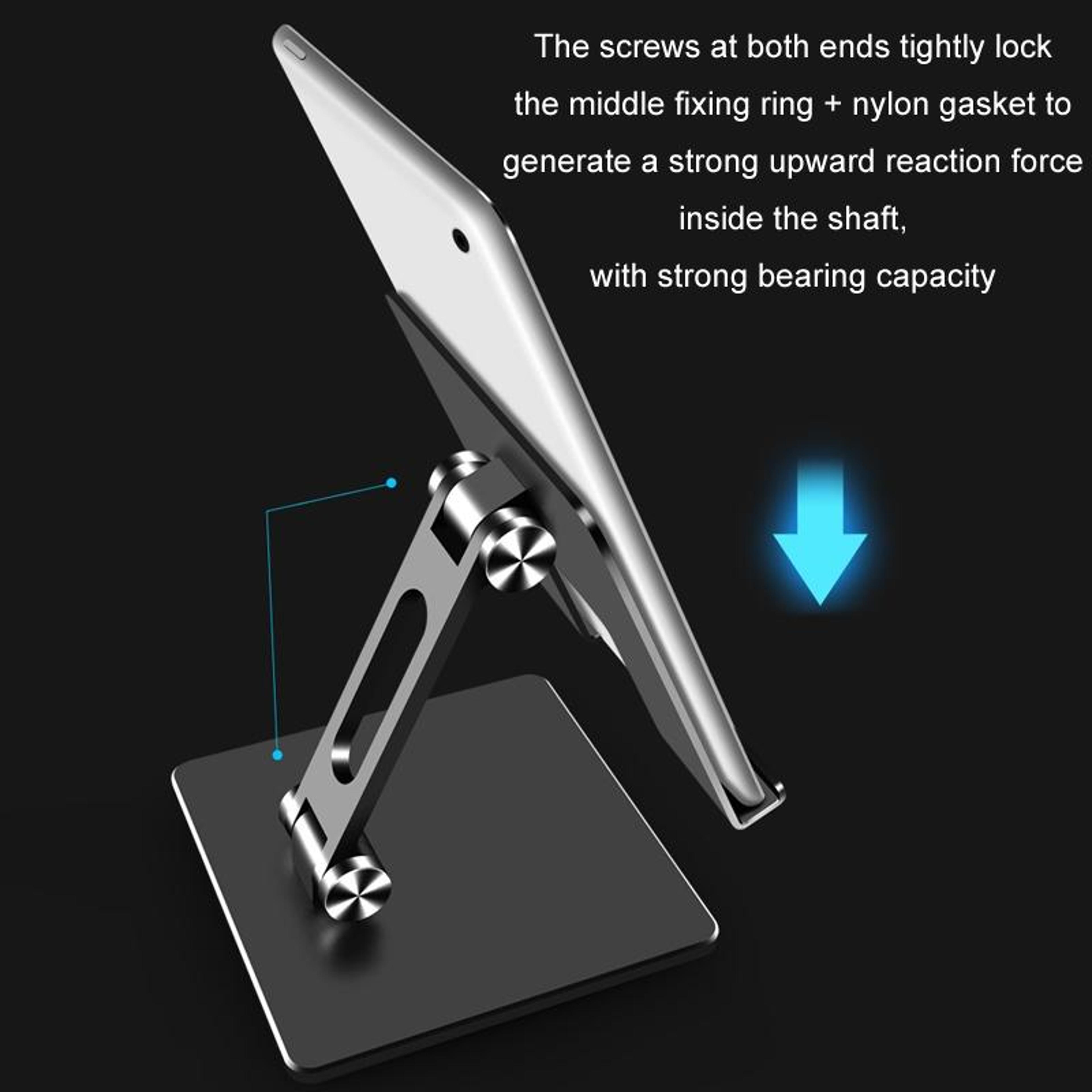 Adjustable Tablet Stand Ergonomic Folding Phone Stand Heavy Duty Aluminum Desktop Stand 7