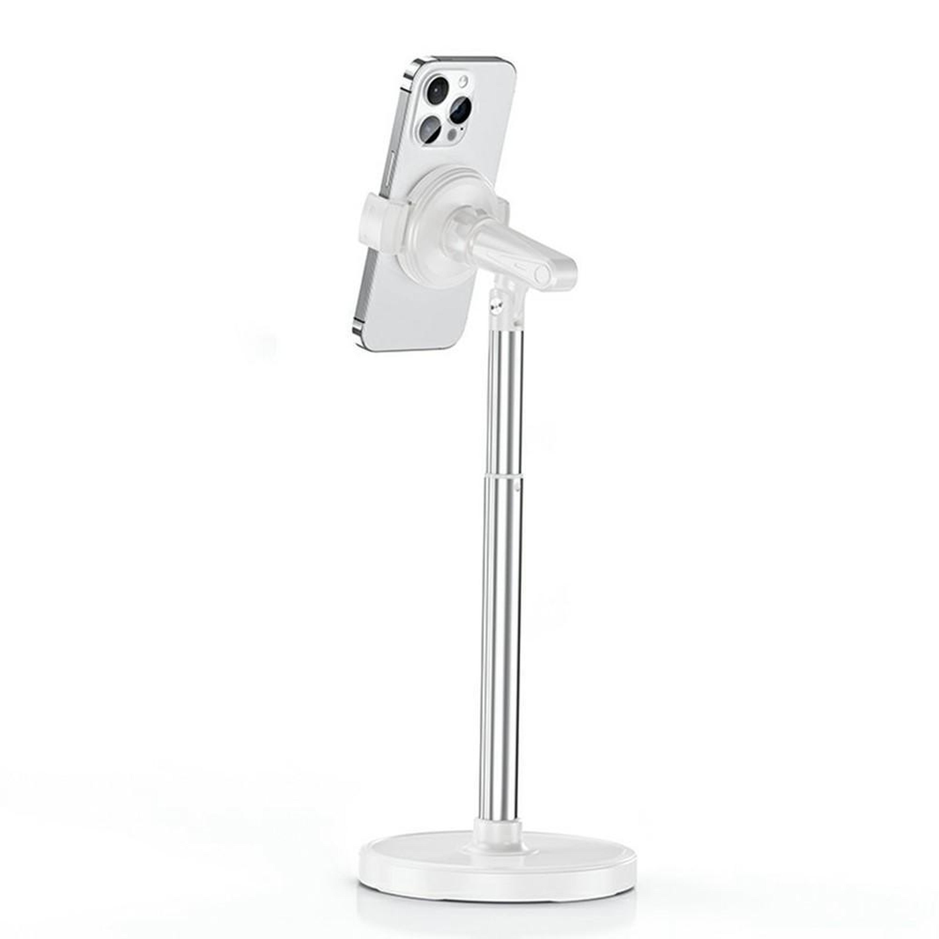 T16 Adjustable Phone Stand With 360 Rotating Mount And Extended Height For Desk Recording 8