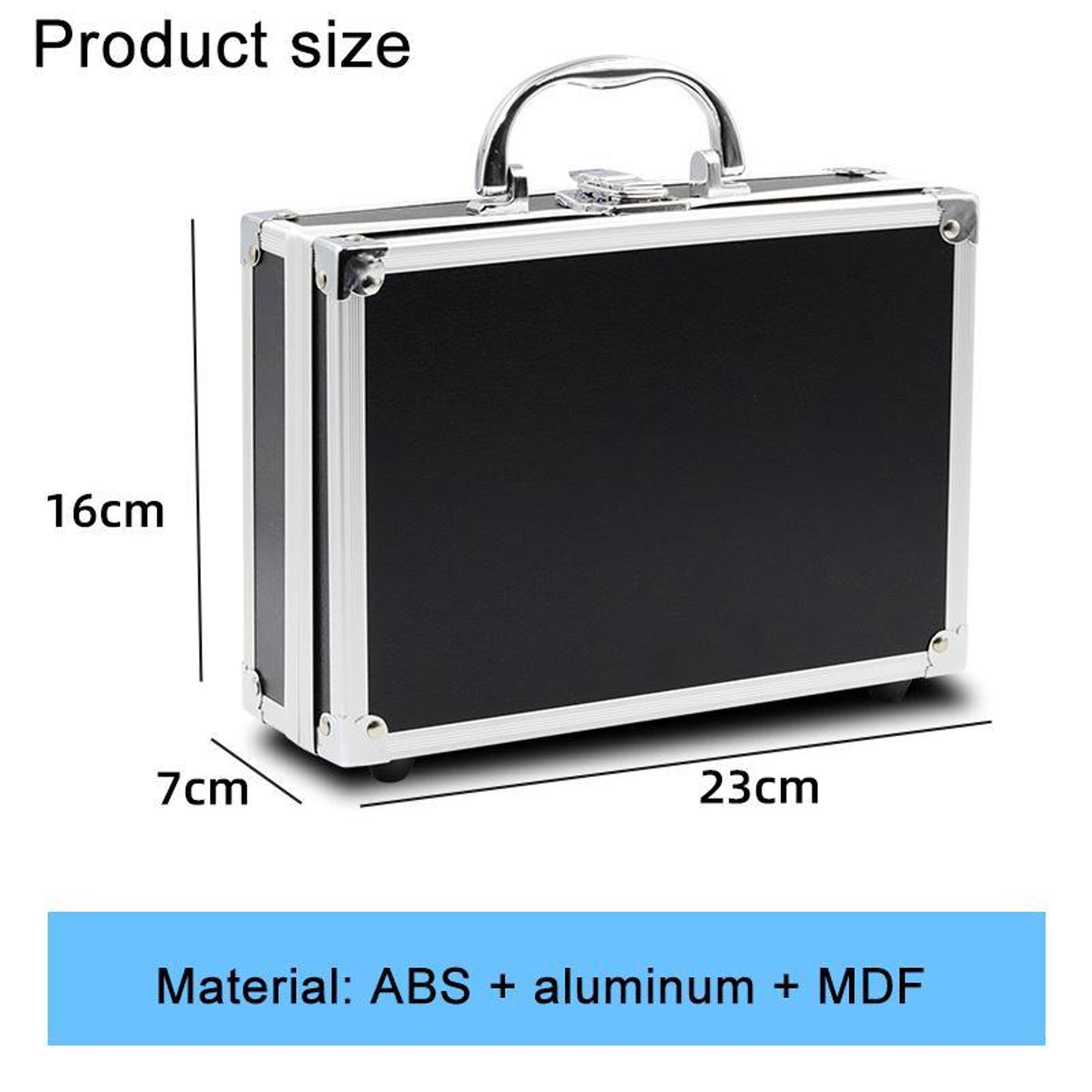 Portable Aluminum Tool Box Durable Household Storage Box With Safety Lock 1