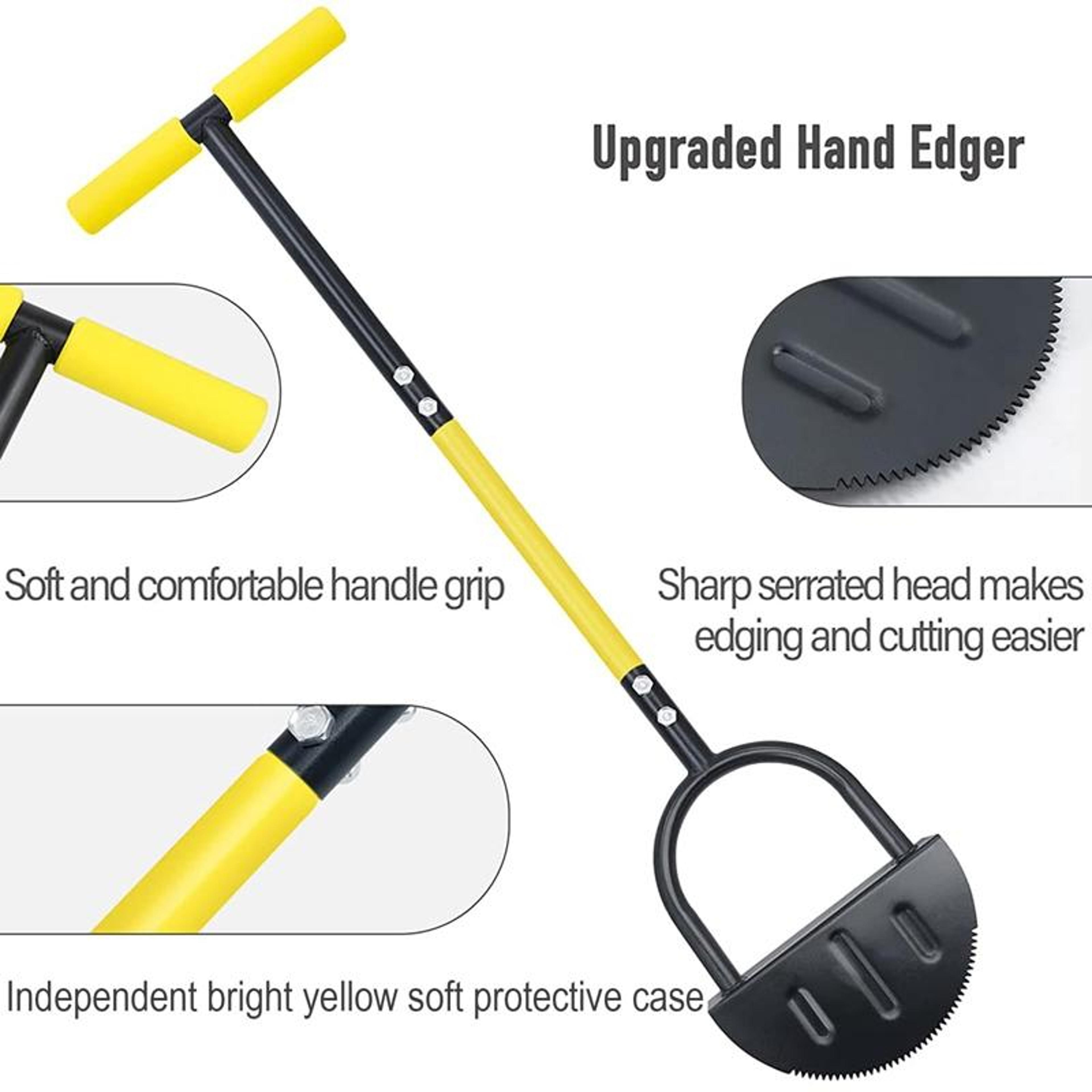 Heavy Duty Manual Lawn Edger Long Handle Garden Edging Tool For Clean Yard Borders 2