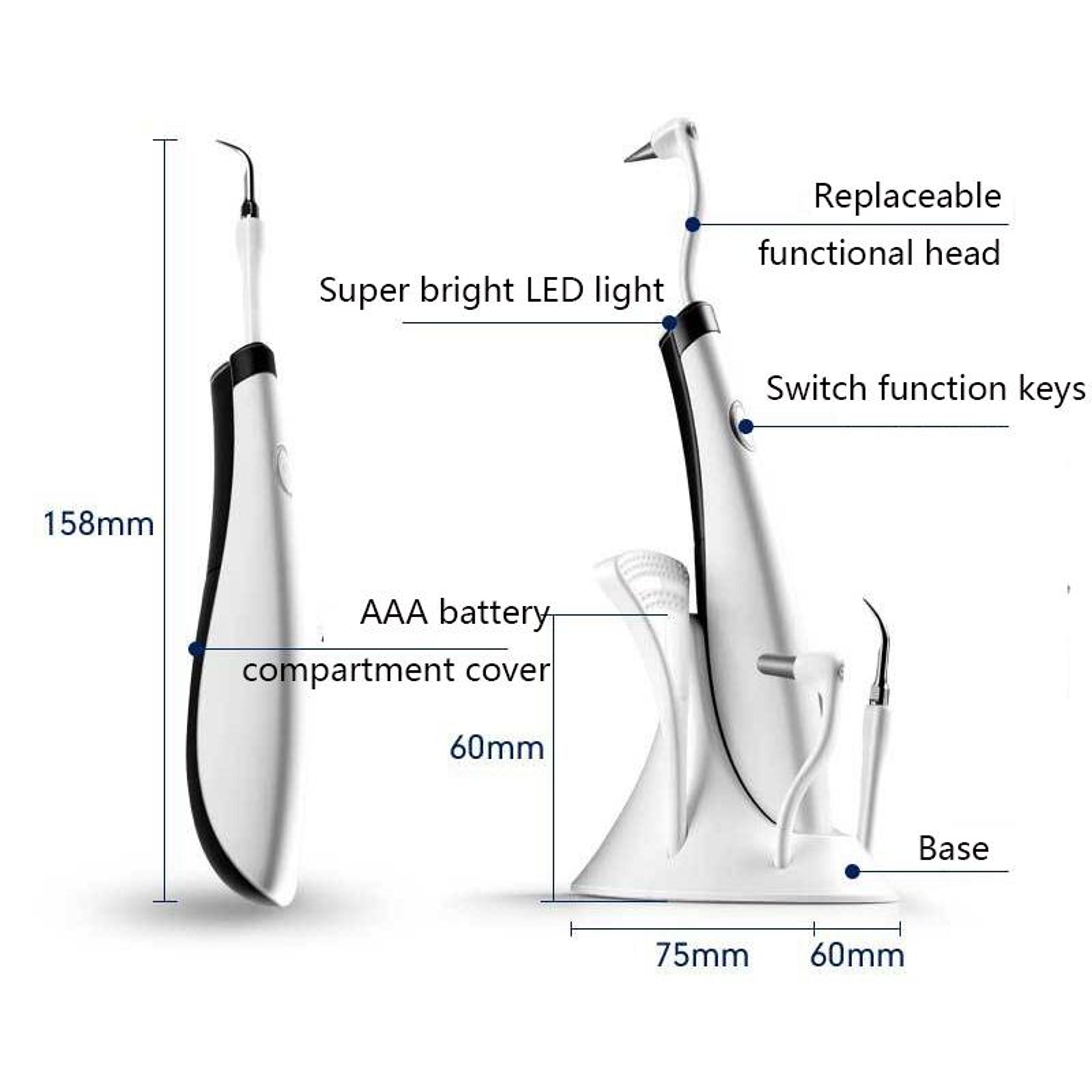 Portable Dental Scaler Sonic Teeth Cleaning Tool For Plaque And Stain Removal 2