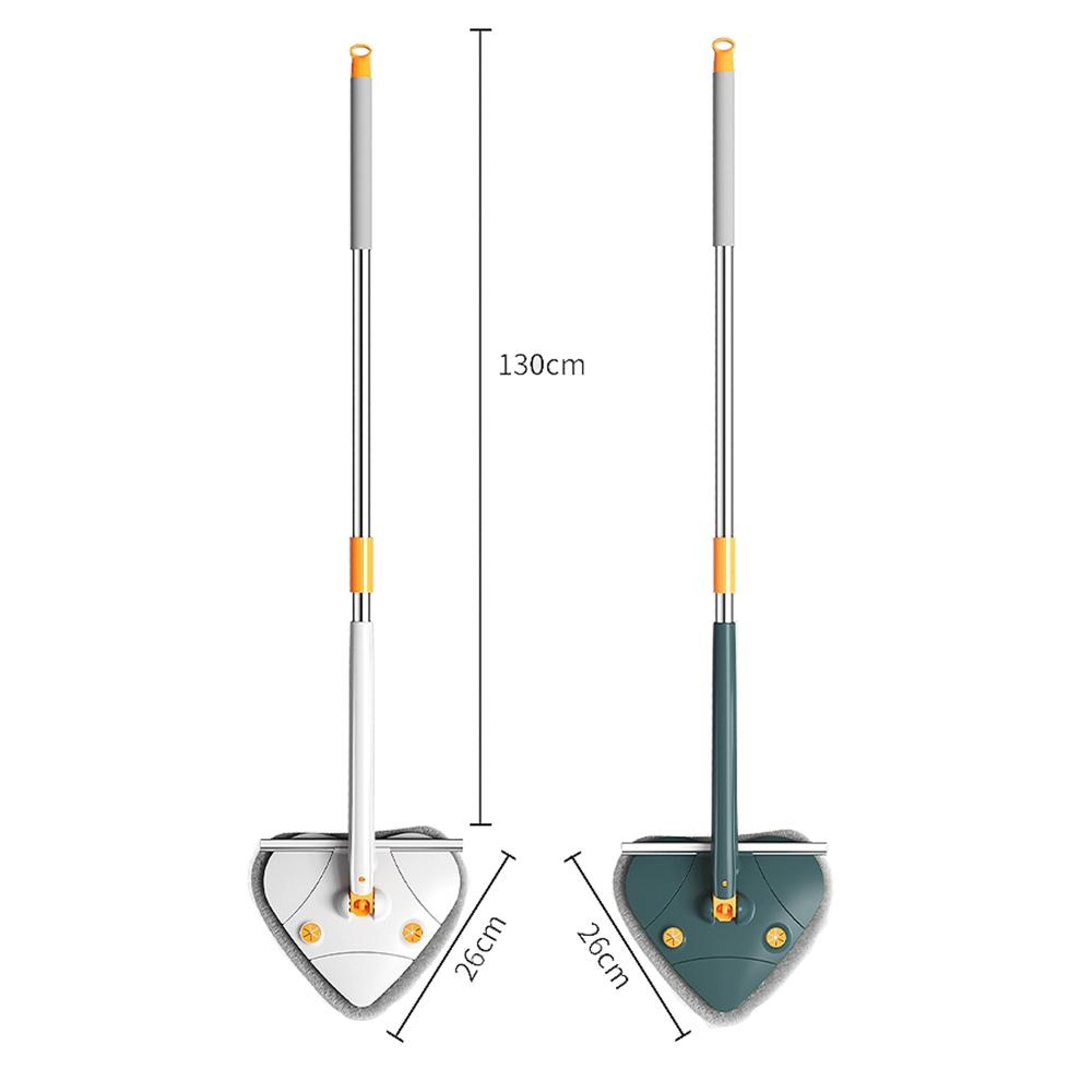 360 Rotating Triangle Mop With Self Wringing System And Telescopic Handle For Wet And Dry Floor Cle 1