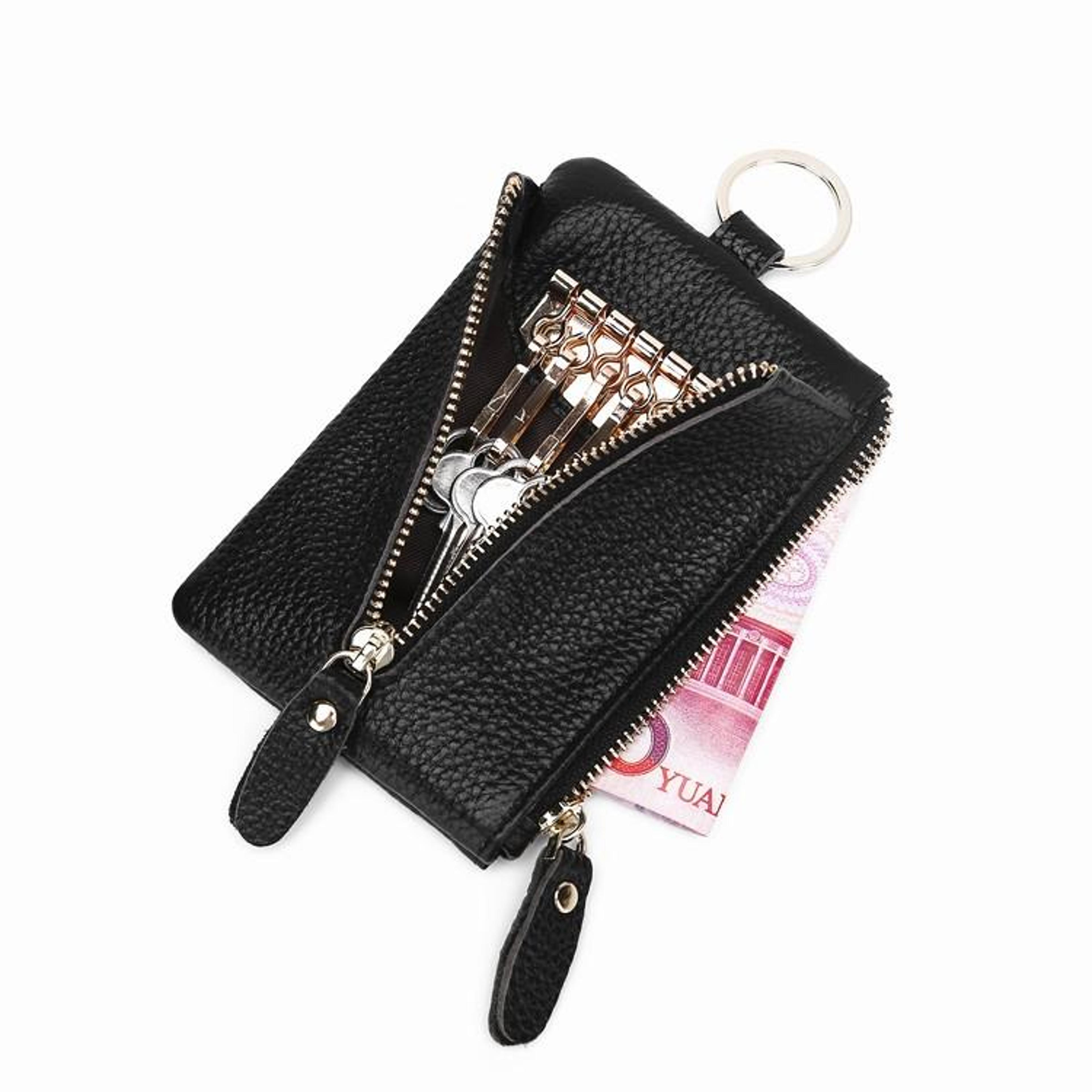 Premium Leather Key Wallet Large Capacity Key Card Case And Coin Purse For Men 5