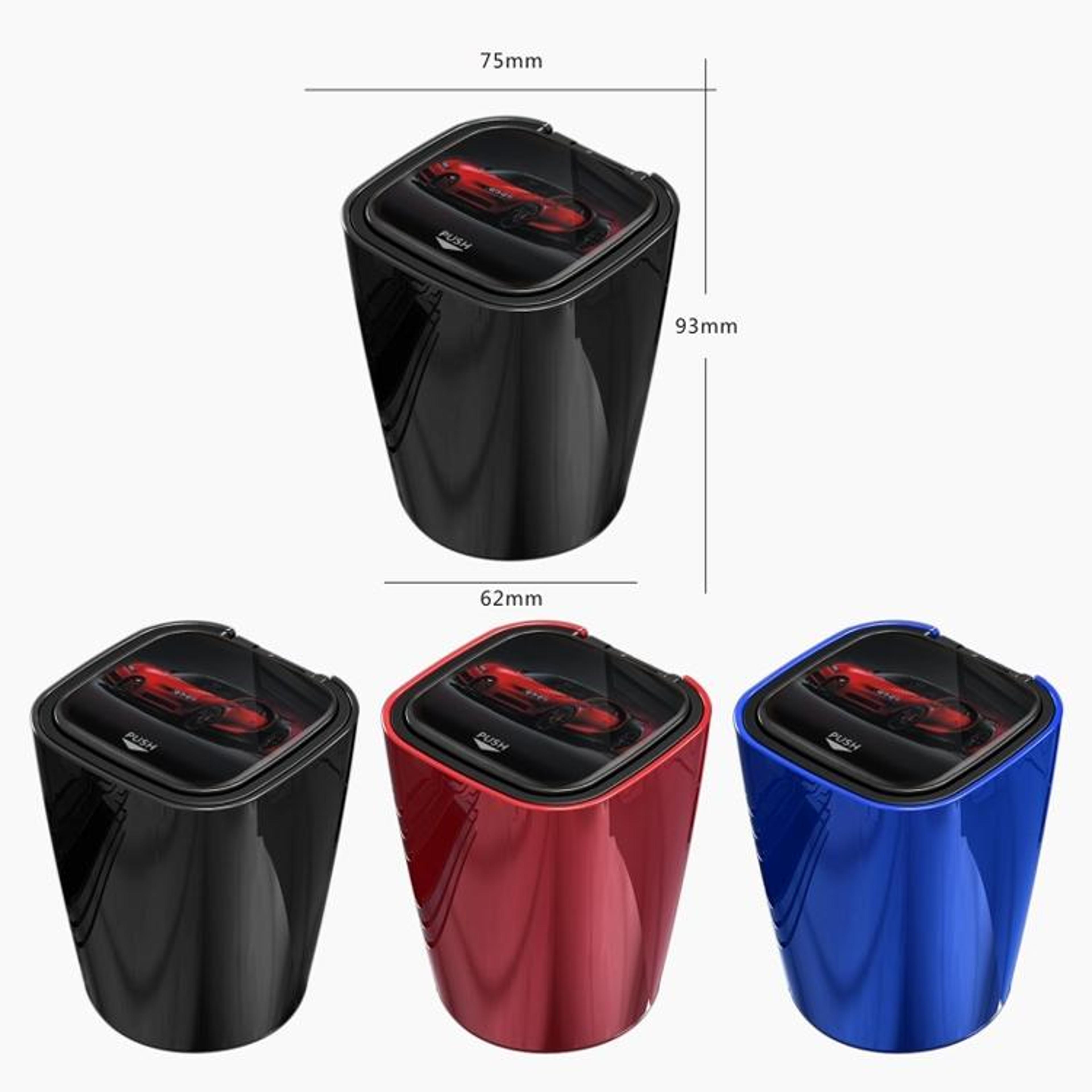 Crystal LED Car Ashtray With LED Light With Detachable Metal Liner For Car Cup Holders 1