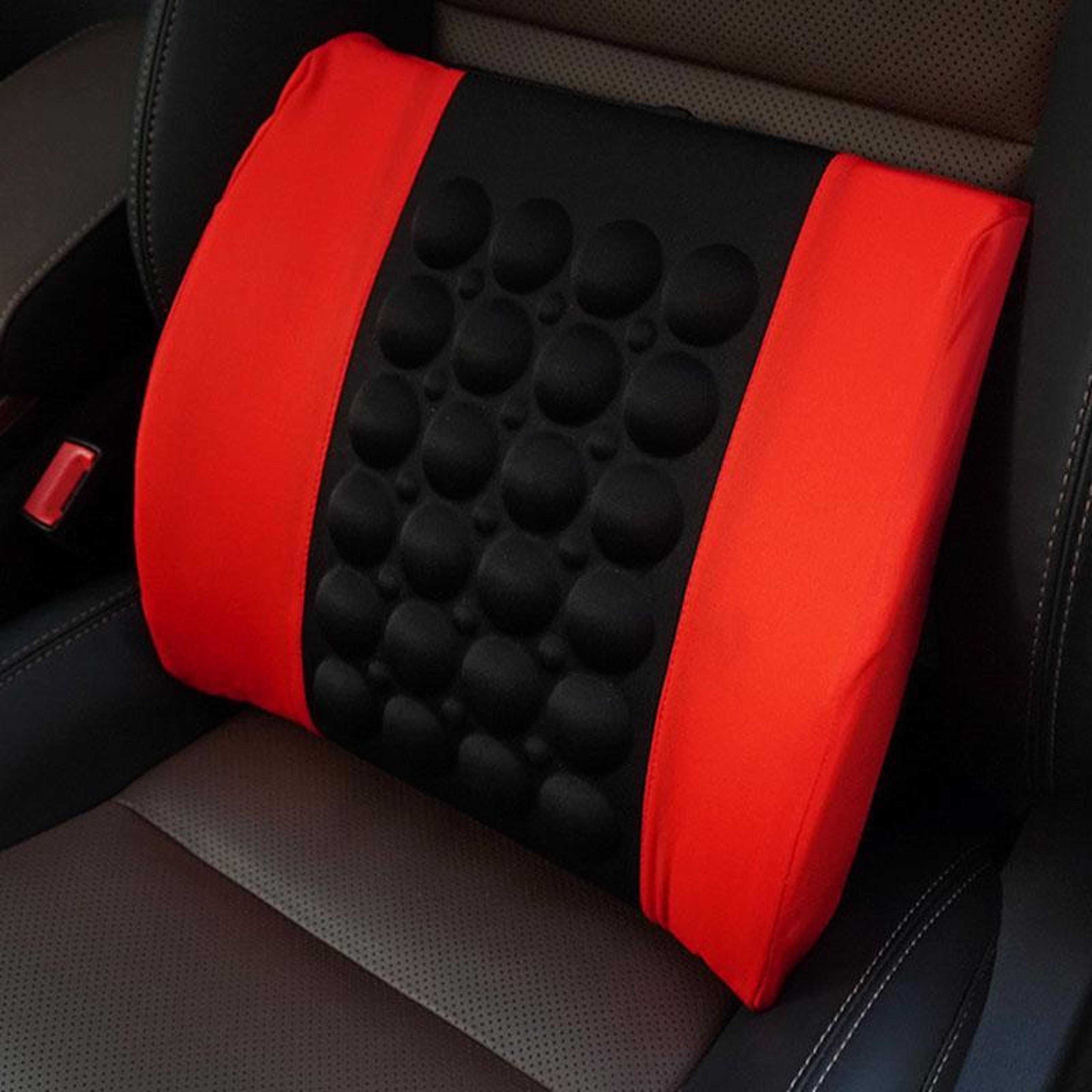 universal car lumbar support massage cushion ergonomic car seat back support pillow
