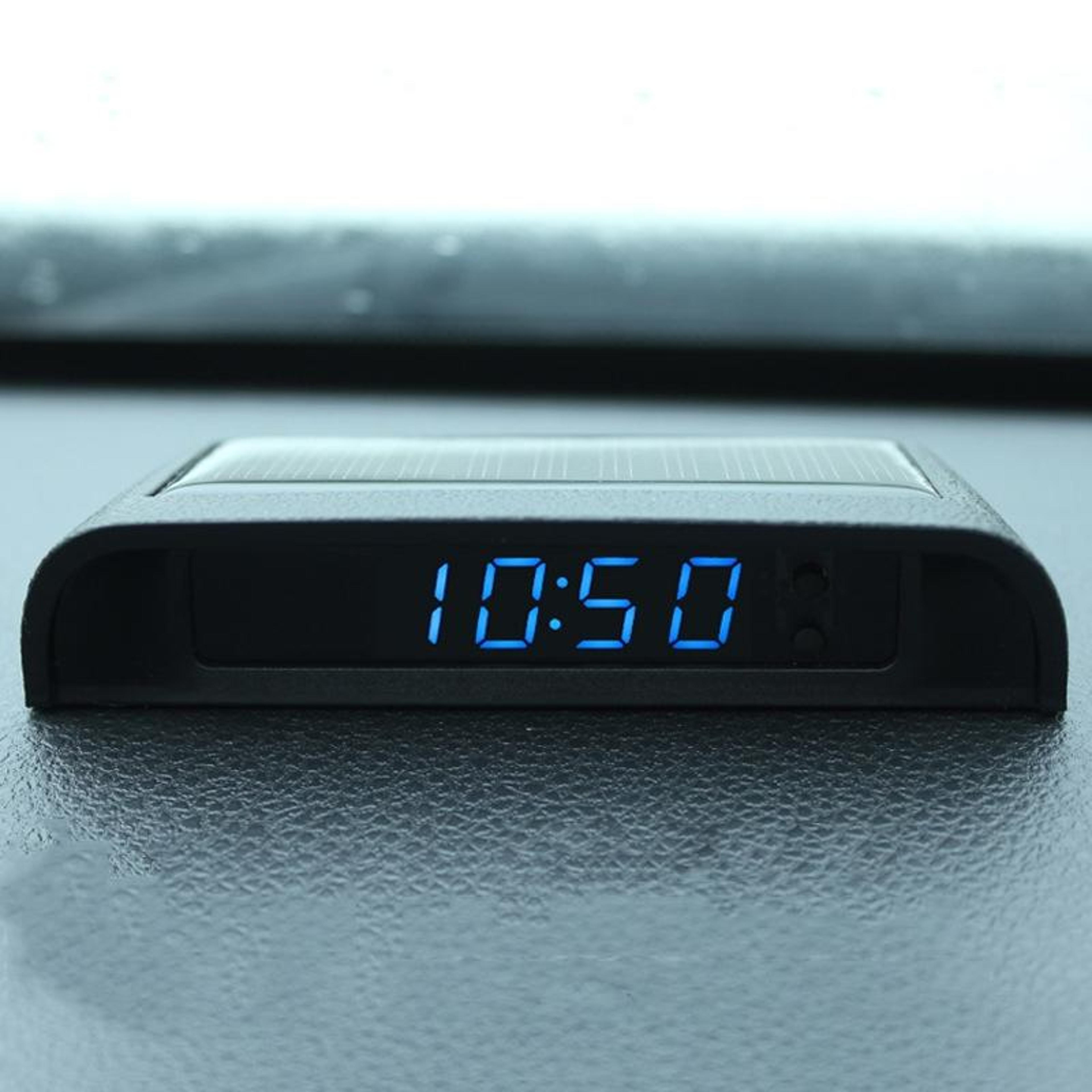 Car Clock Dashboard Digital Clock With Temperature Date Week Display USB Rechargeable 6