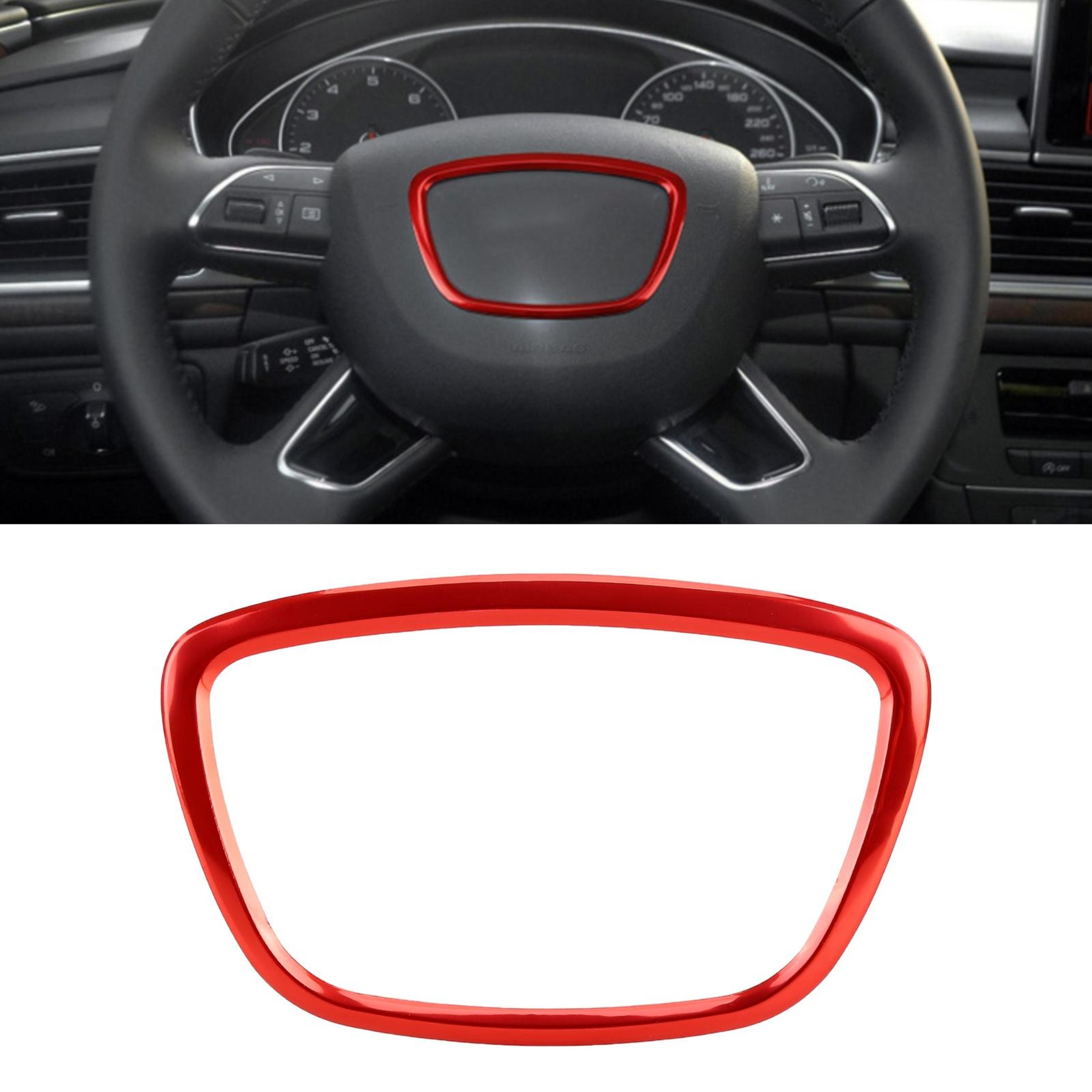 Audi Steering Wheel Trim Ring Cover Premium Metal Steering Wheel Trim Decoration 3