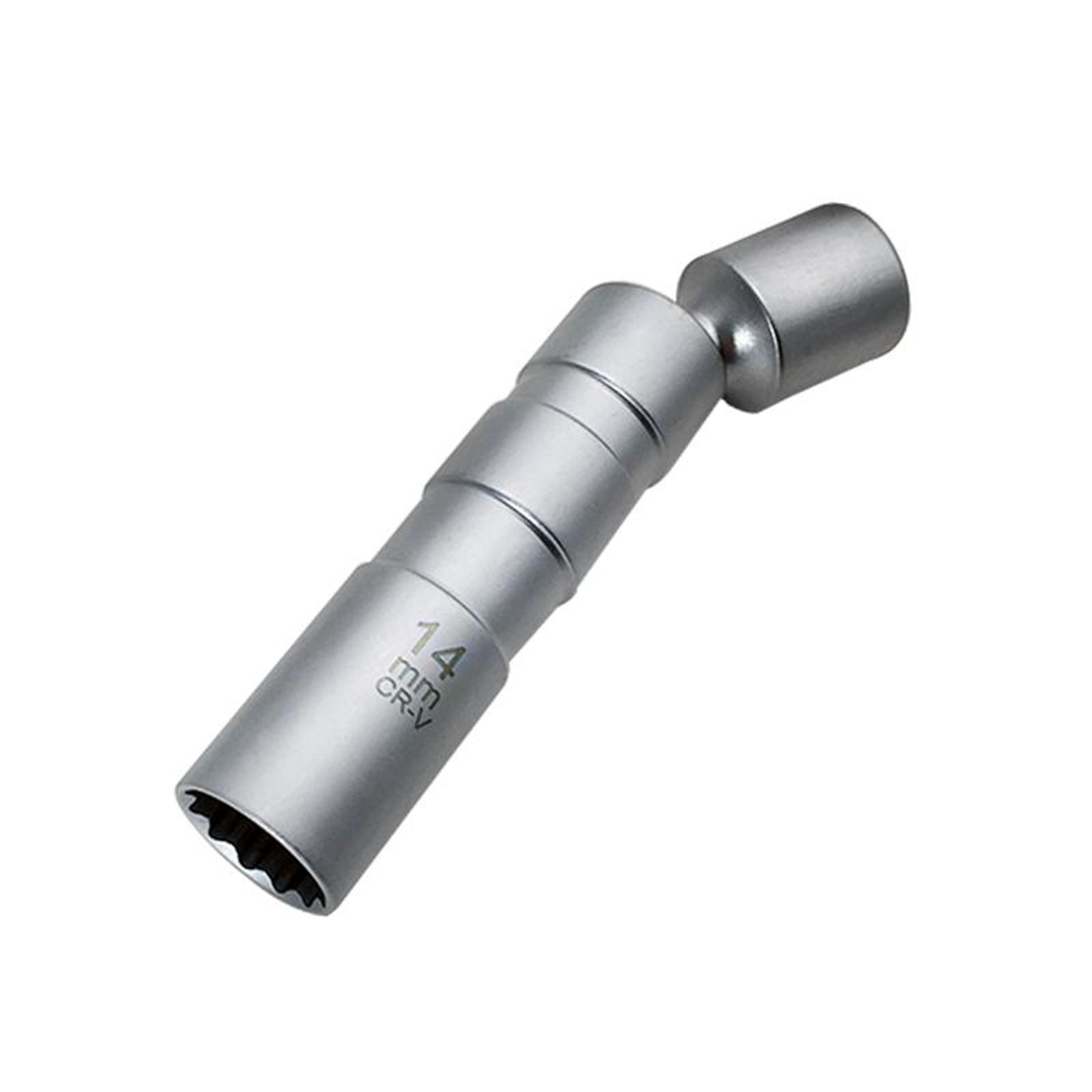 Universal Spark Plug Socket 14mm Chrome Vanadium Wobble Spark Plug Removal Tool For BMW Audi VW Mer 4