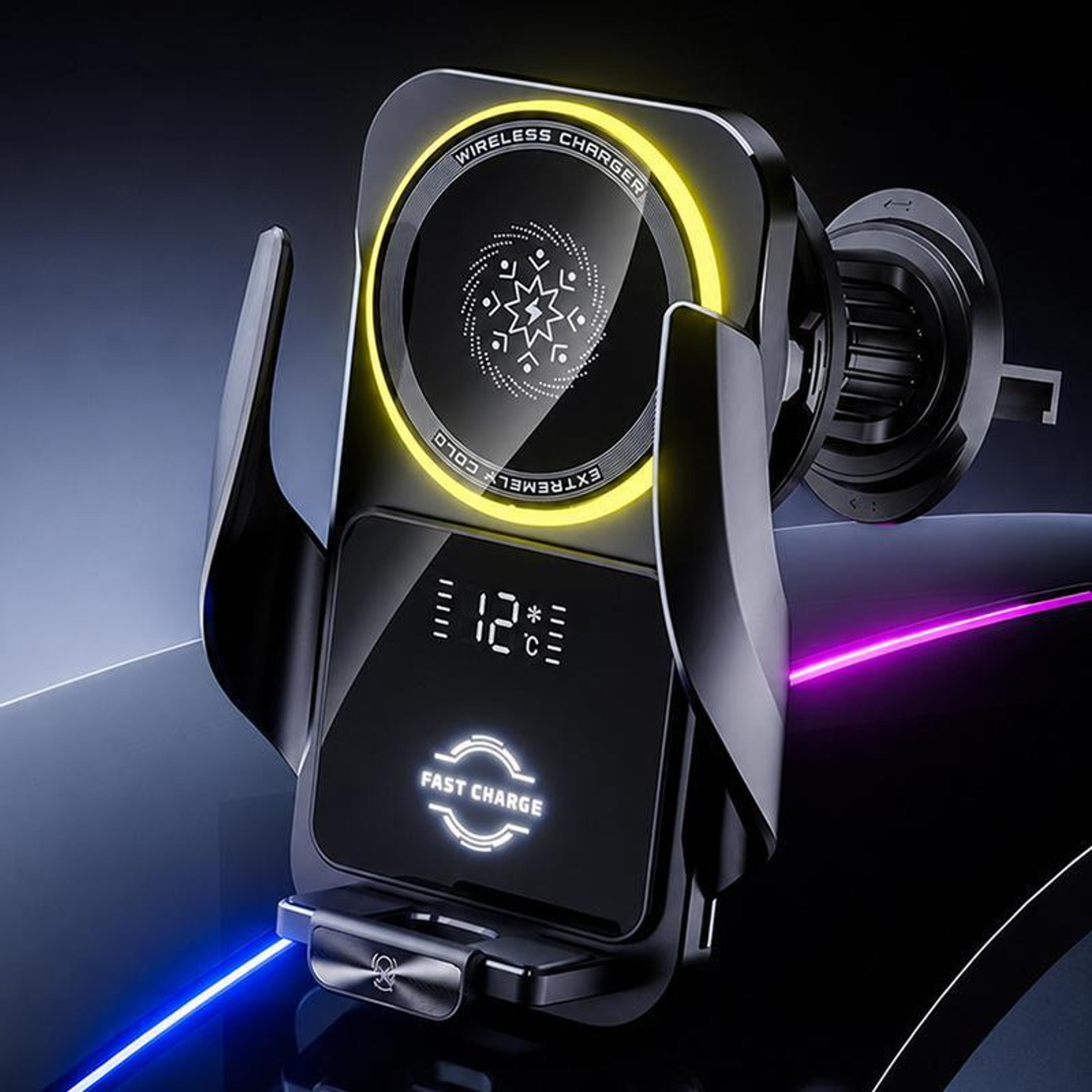 Magnetic Cooling 15W Wireless Car Charger Air Vent Phone Holder 13