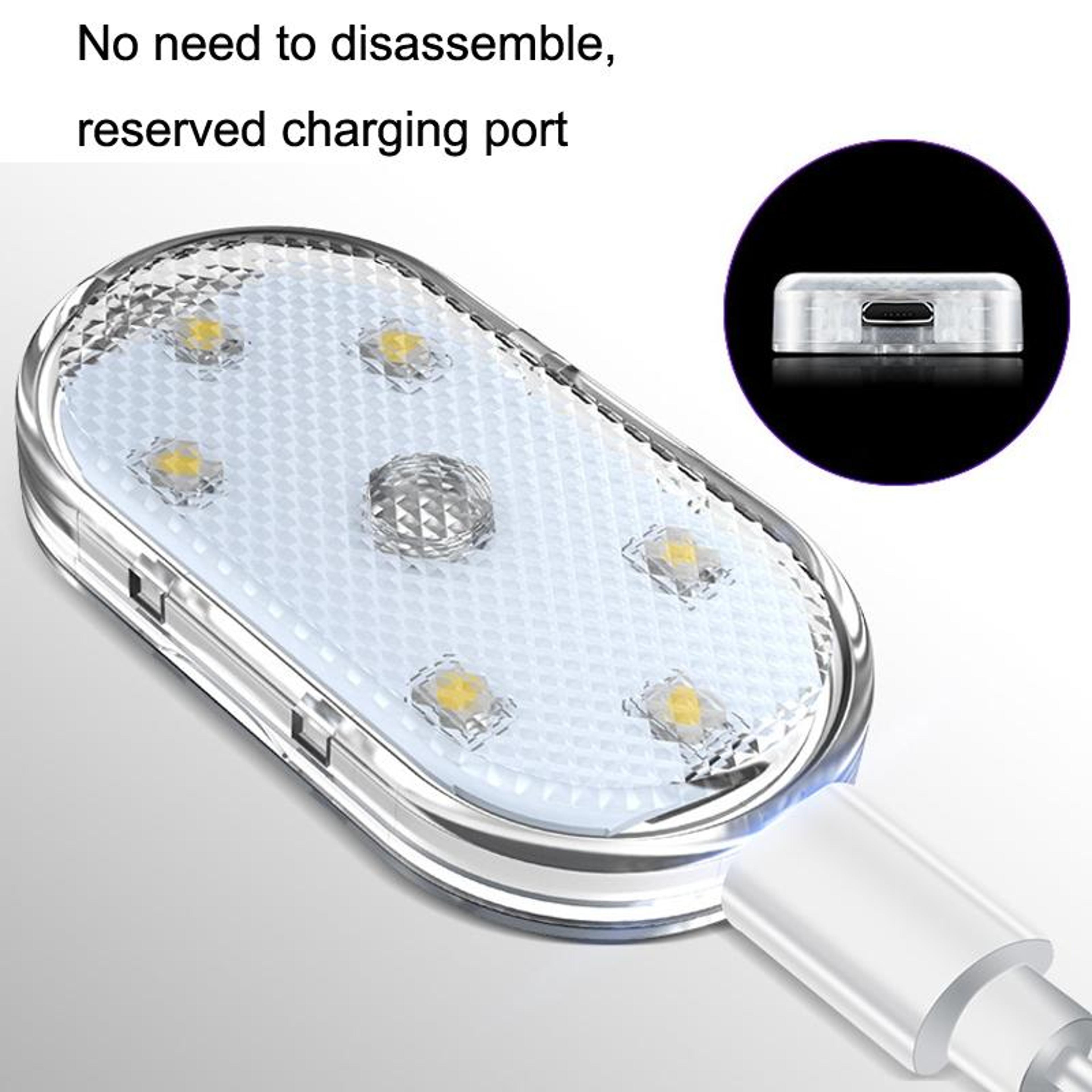 Touch Sensor Car LED Reading Light USB Rechargeable Magnetic Car Ambient Light 2