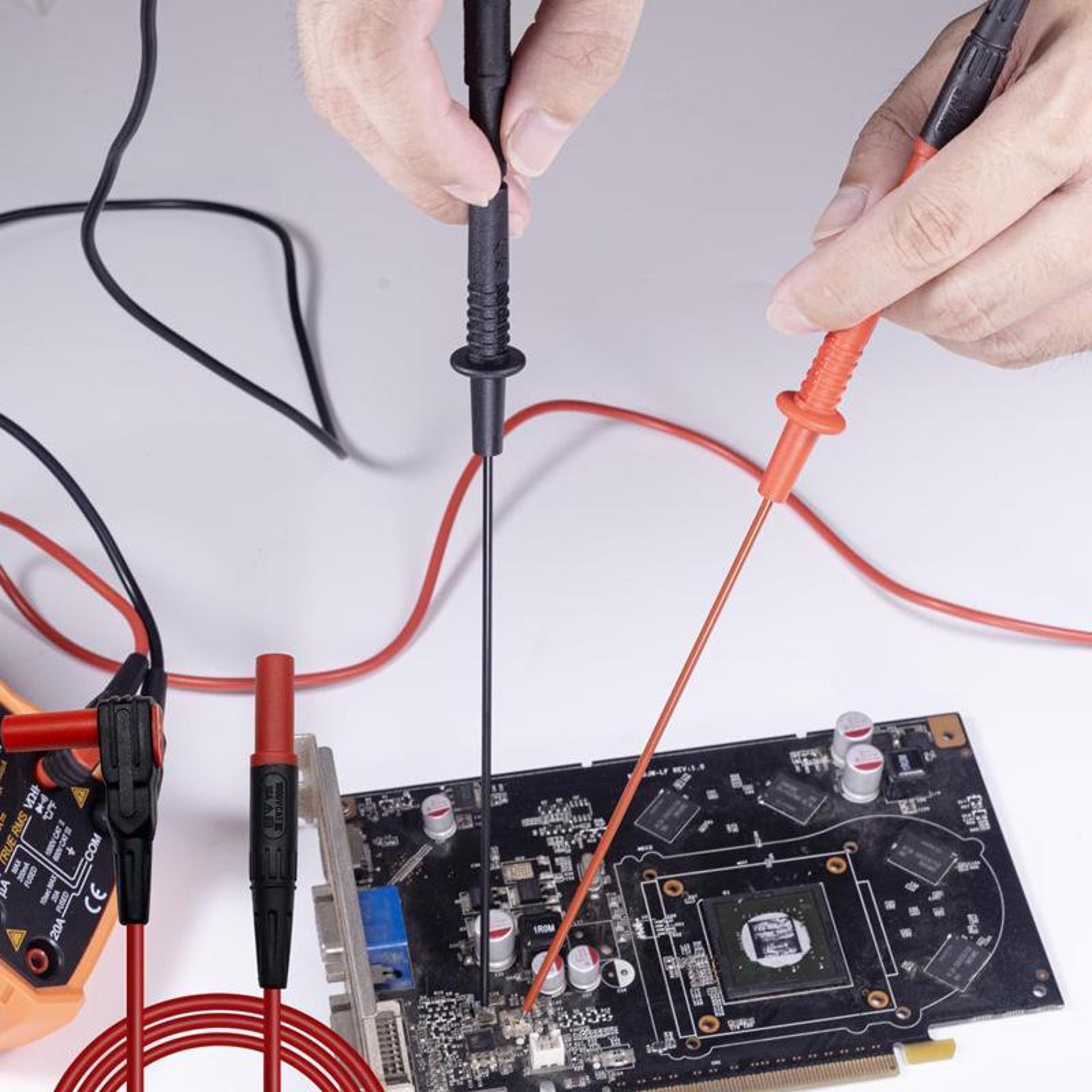 Precision Multimeter Test Probe 4mm Banana Jack Circuit Detection Needle For Electrical And Automot 5