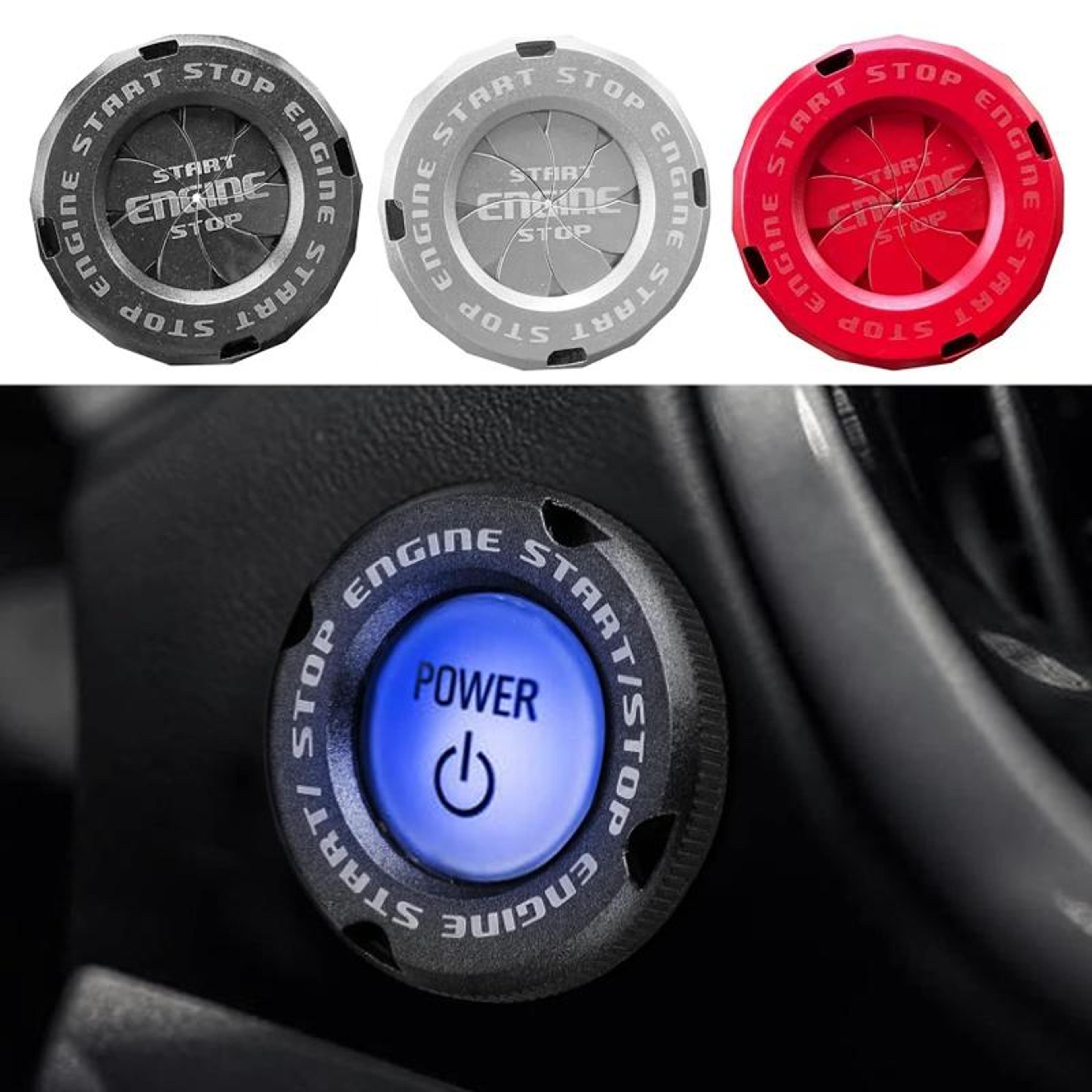 Sport Style Car Start Button Cover With Rotating Protective Ignition Switch Guard 0