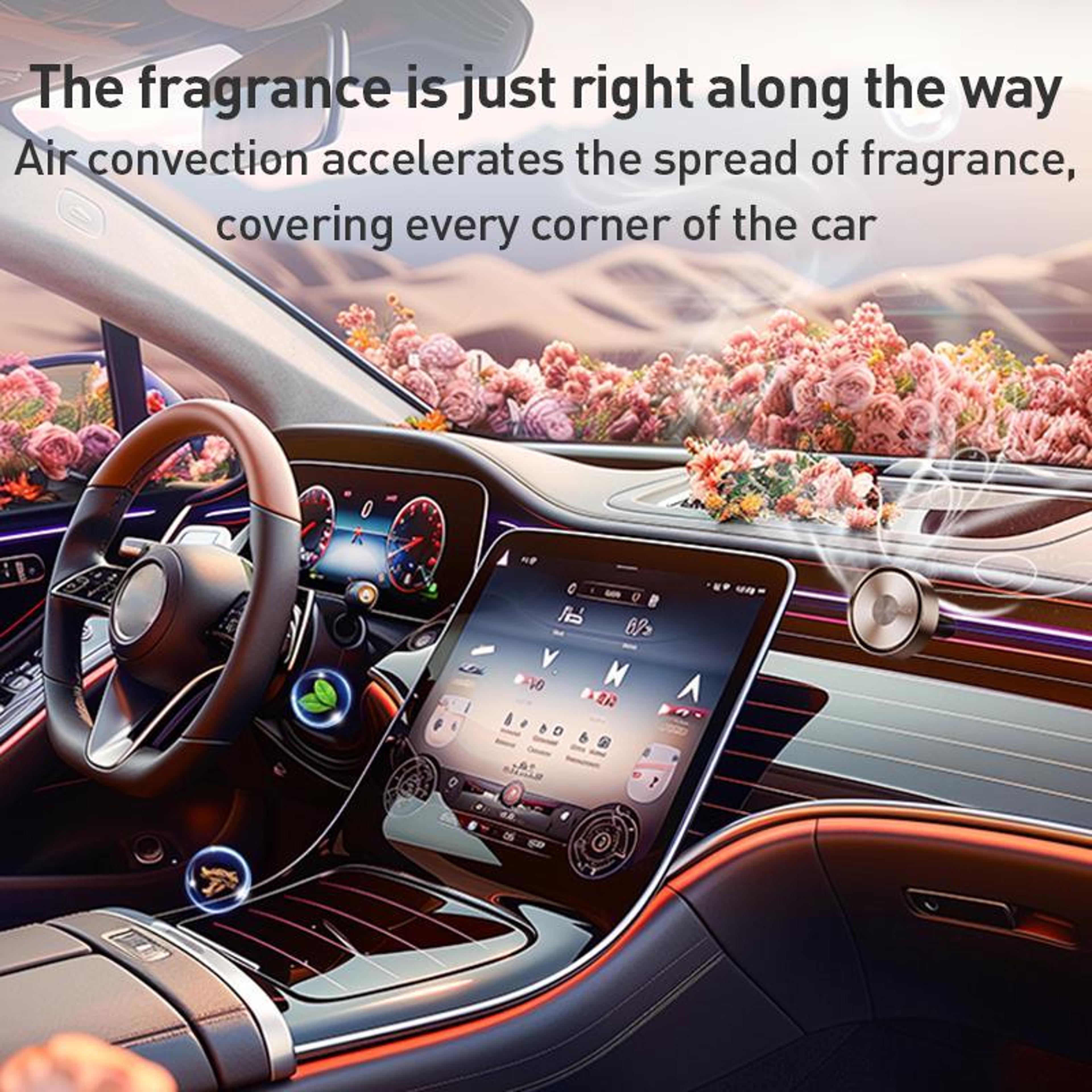 Car Vent Diffuser Aromatherapy Ring Air Freshener With Long Lasting Natural Fragrance 6