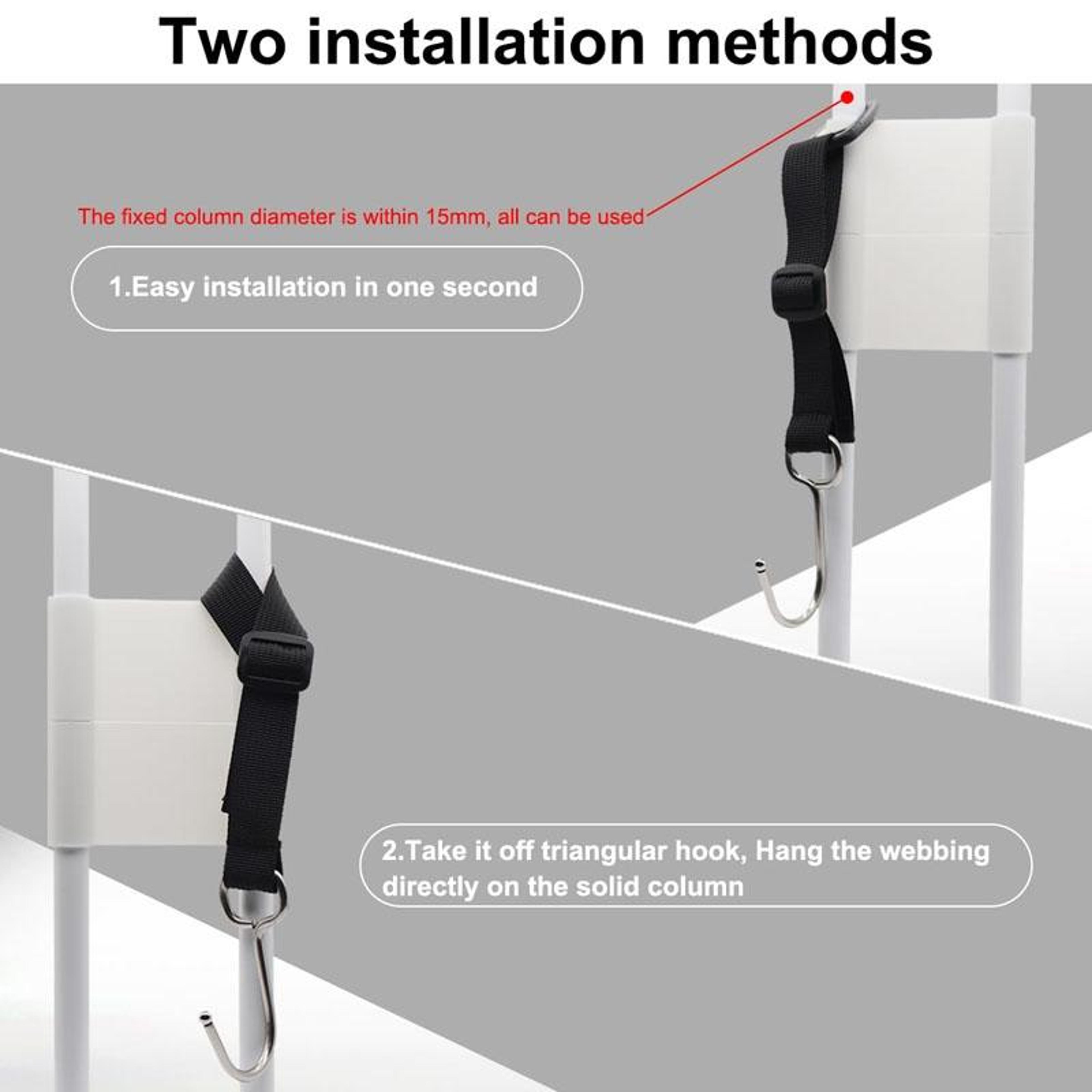 Universal Car Seat Hooks Adjustable Nylon Headrest Hangers For Car  Stroller Storage 3