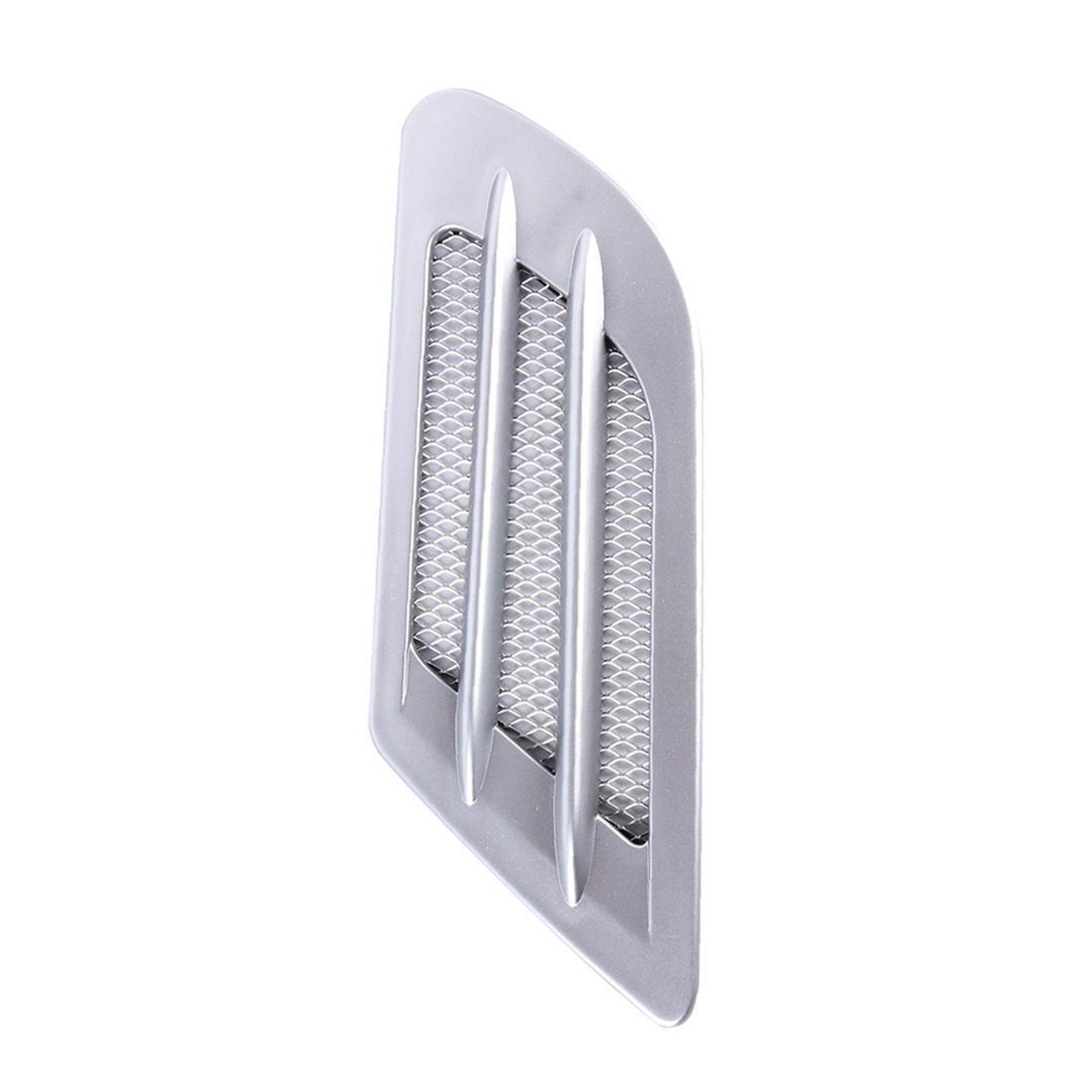 Universal Car Hood Vent Decorative Hood Vent Covers Euro Style ABS Side Grille Trim 2PCS 1