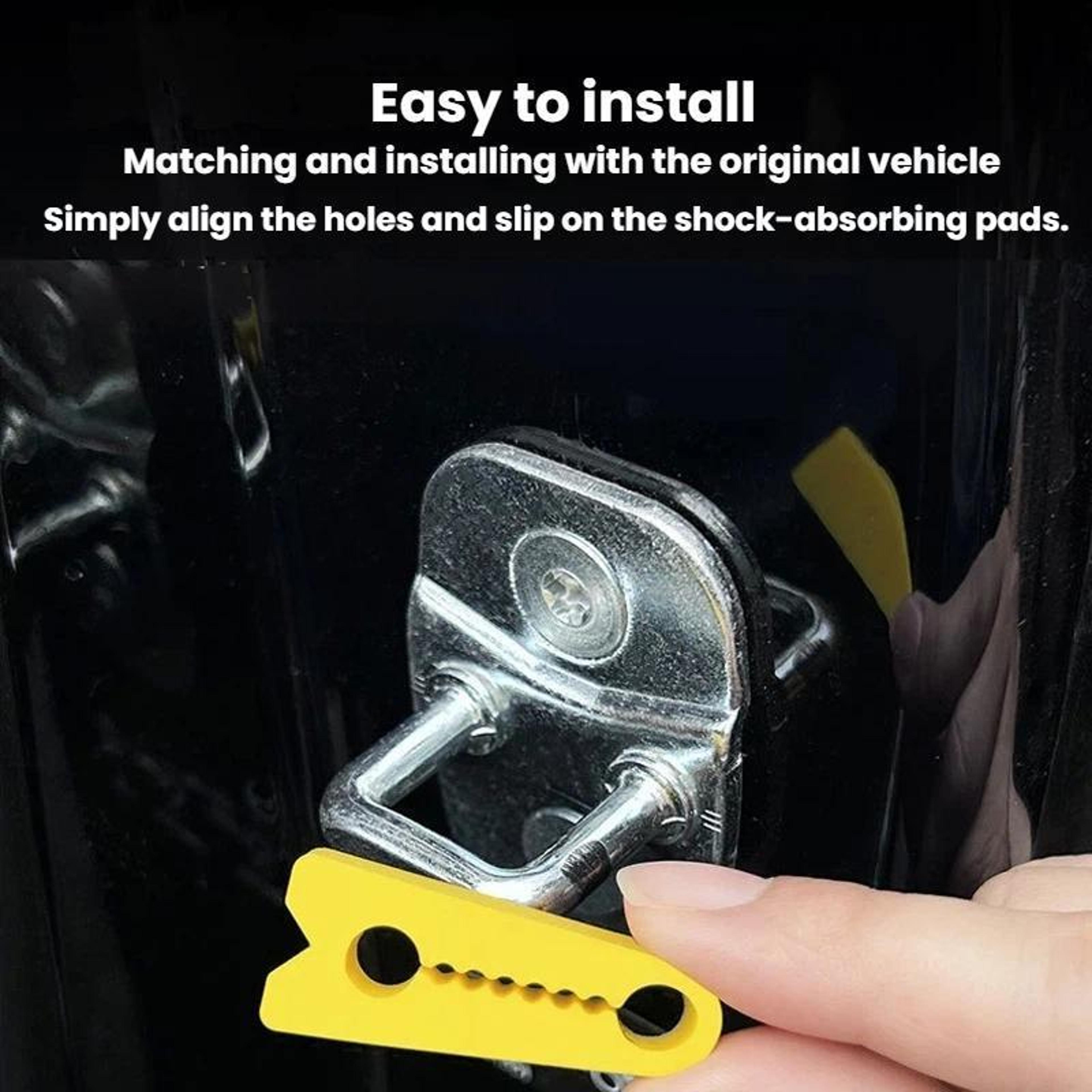 4PCS Car Door Lock Protector Silicone Buffer Pads Noise Reducing Anti Collision Guards 7
