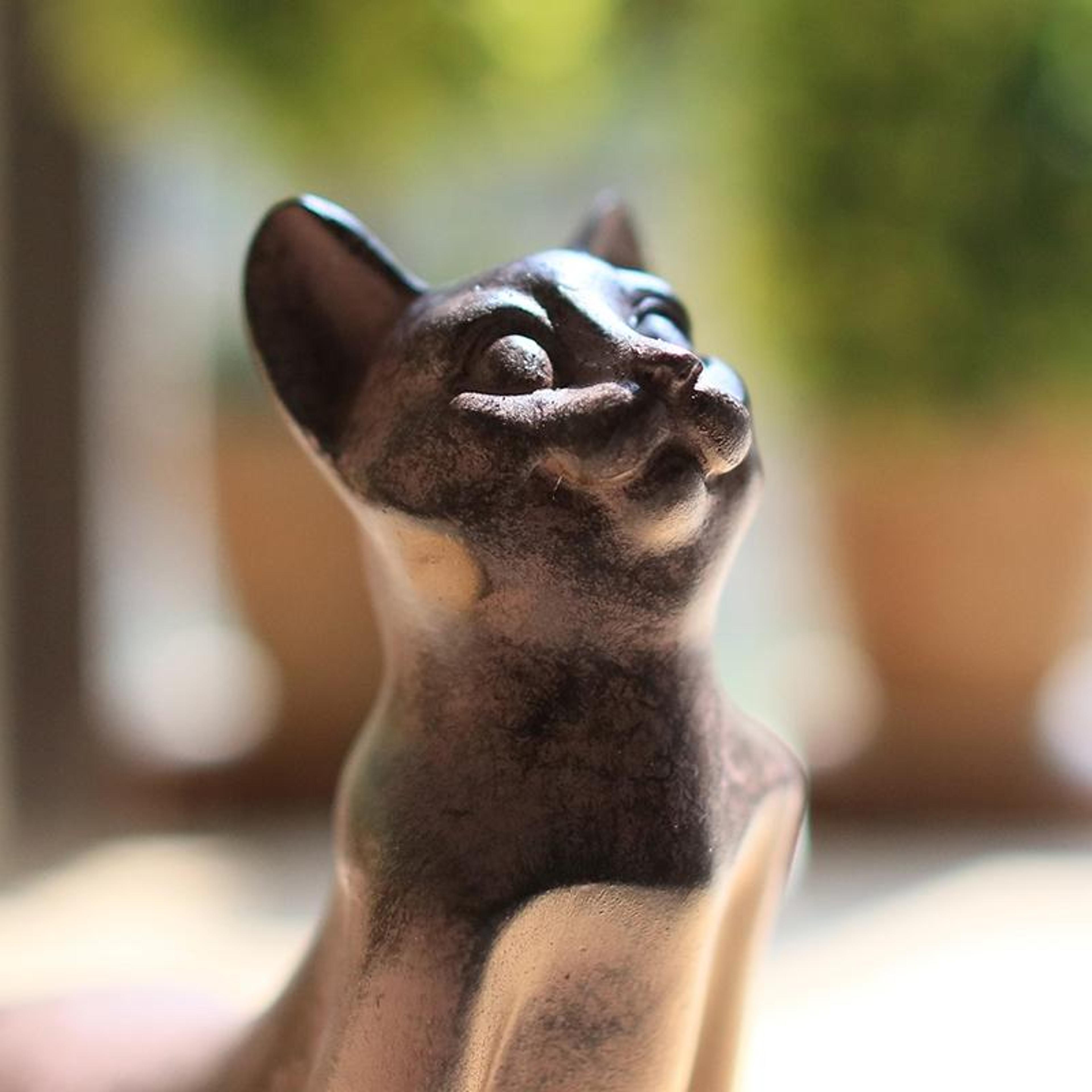 Zen Yoga Cat Figurine Resin Meditation Cat Statue Decor For Home  Office 2