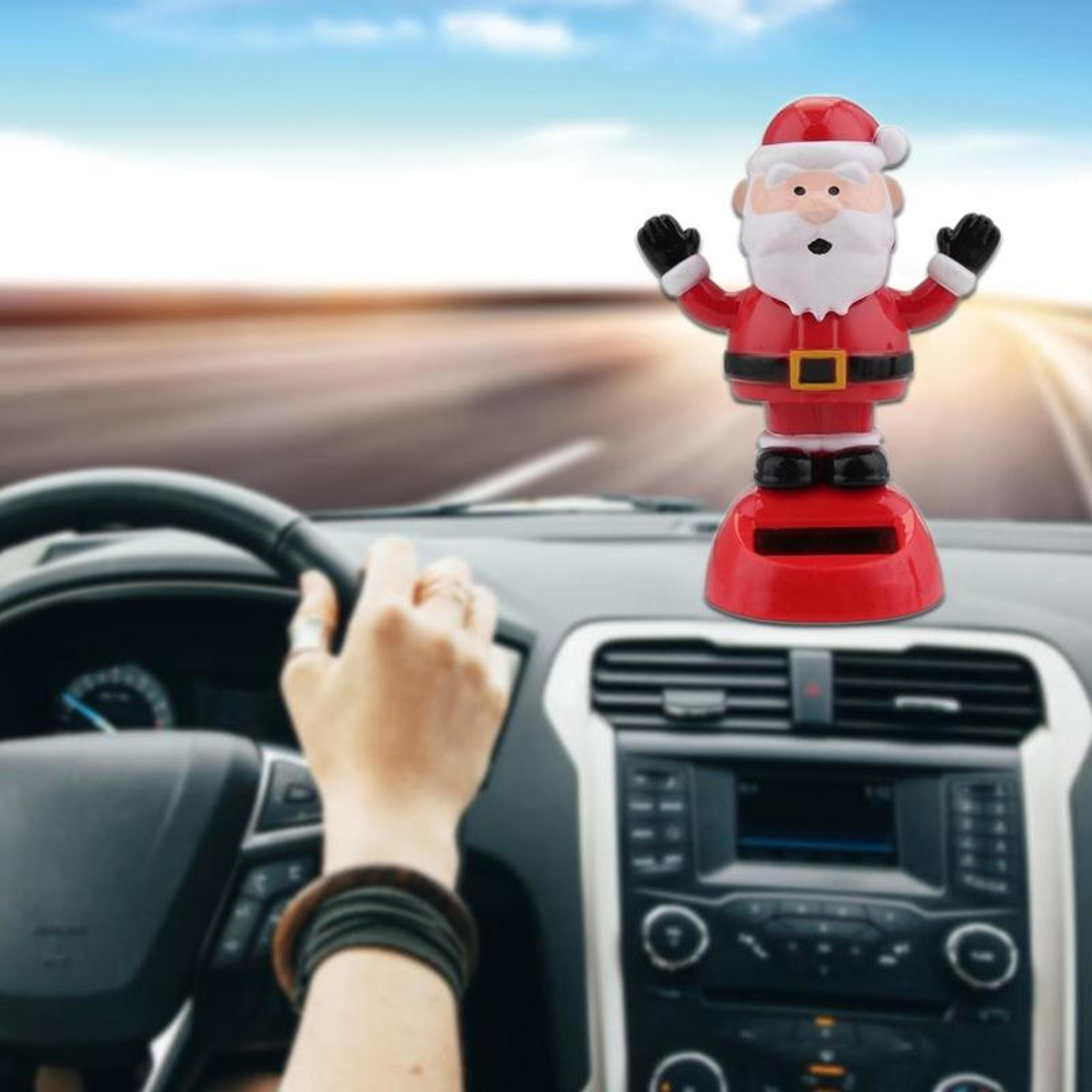 Solar Powered Car Decoration Dancing Ornament For Dashboard Home Desk Christmas Gift 3