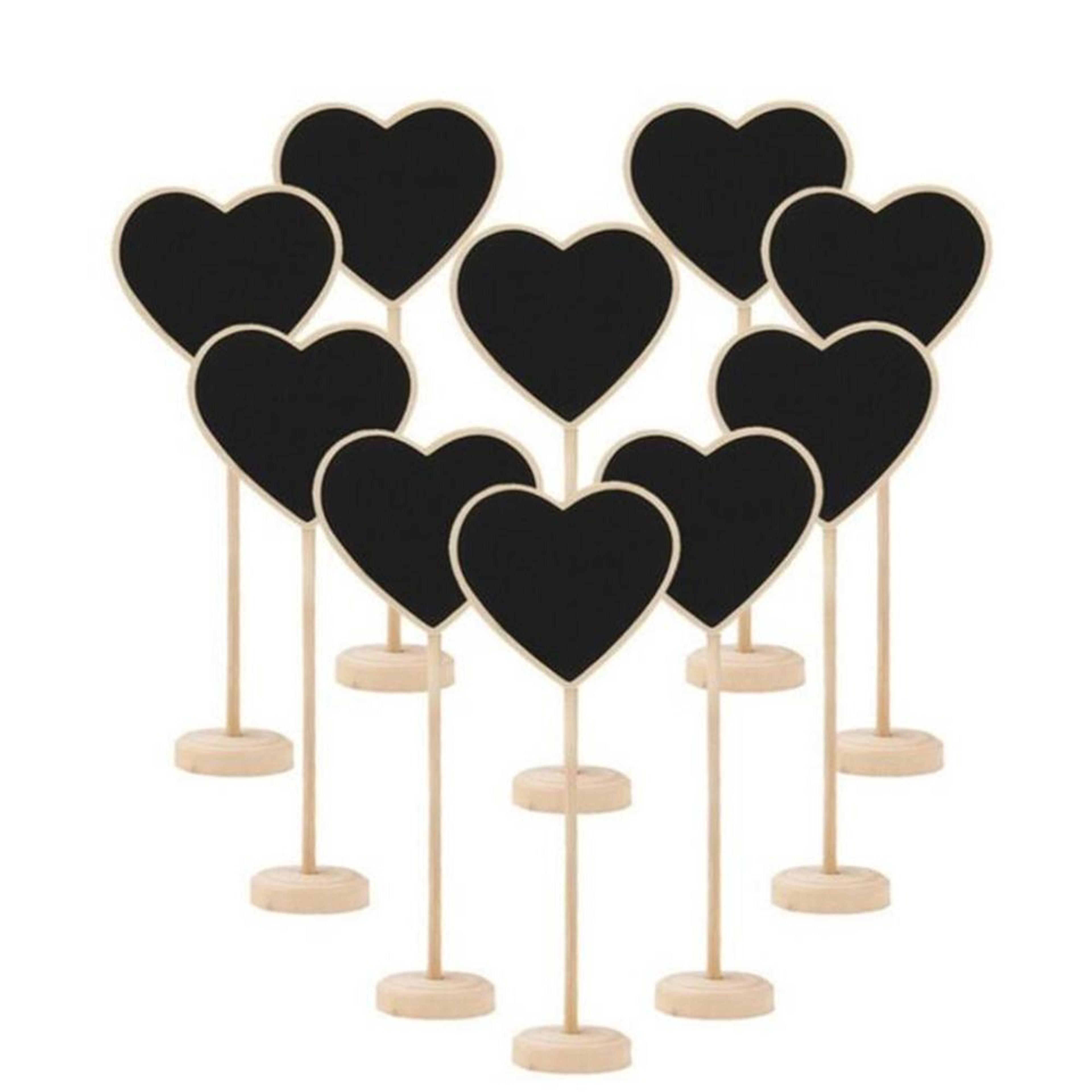 Rustic Mini Chalkboard Signs Wooden Tabletop Message Boards For Weddings Parties  Home 10PCS 4