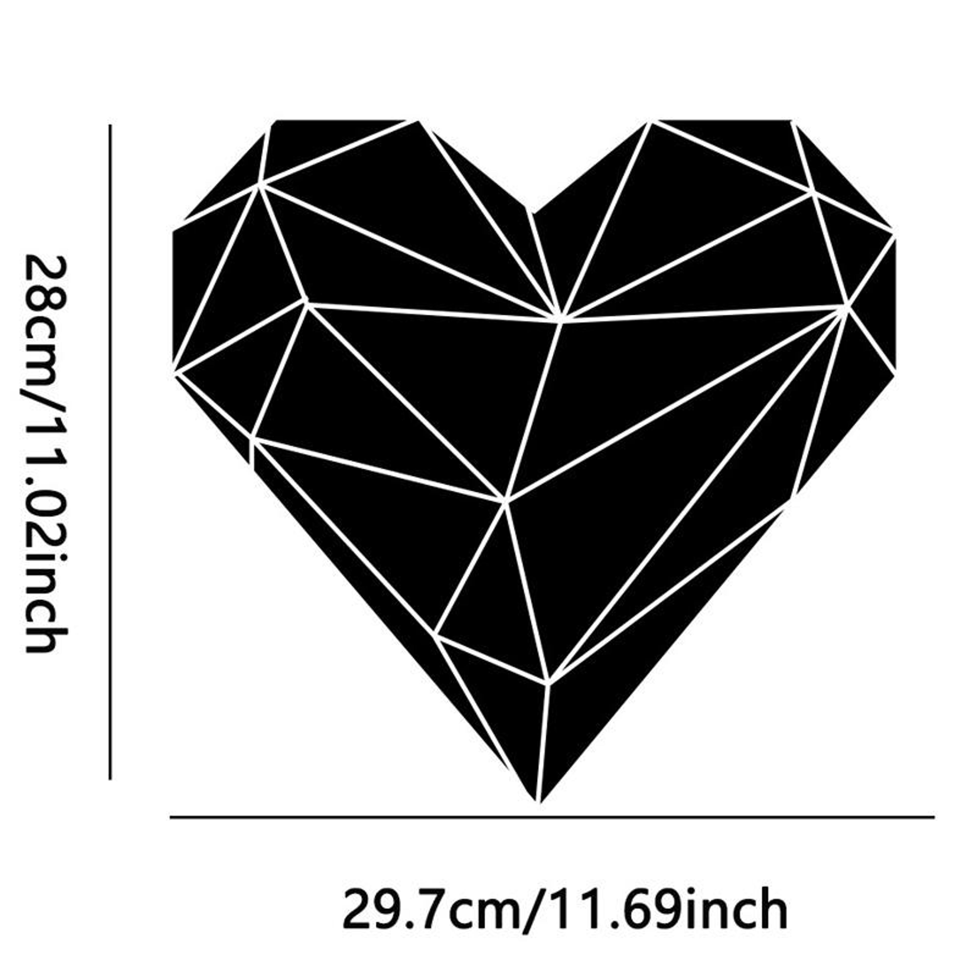 27Piece Acrylic Mirror Wall Stickers Heart Wall Decor Set With SelfAdhesive 3D DIY Design 1
