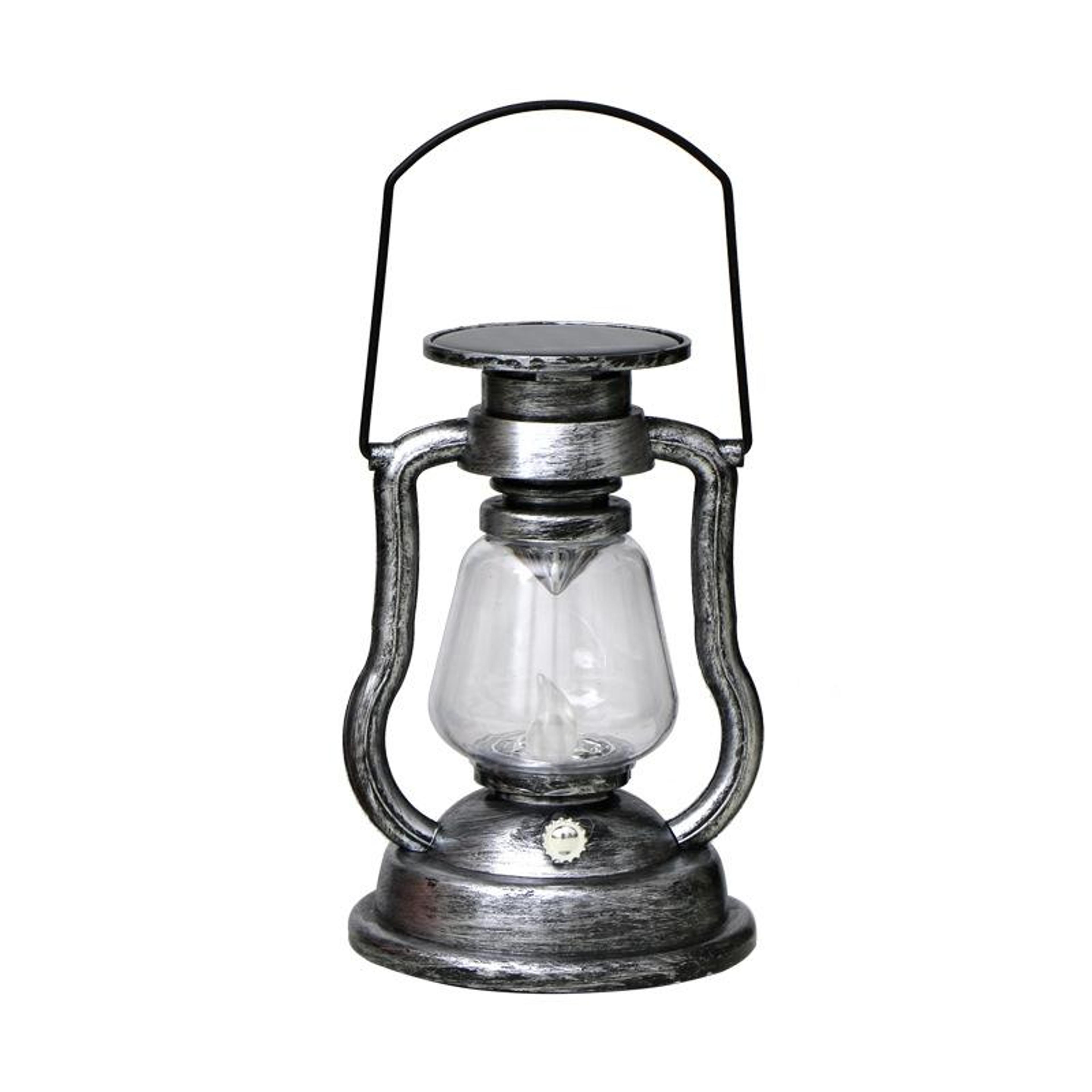 Vintage Solar Lantern Flame Effect LED Decorative Outdoor Light 8
