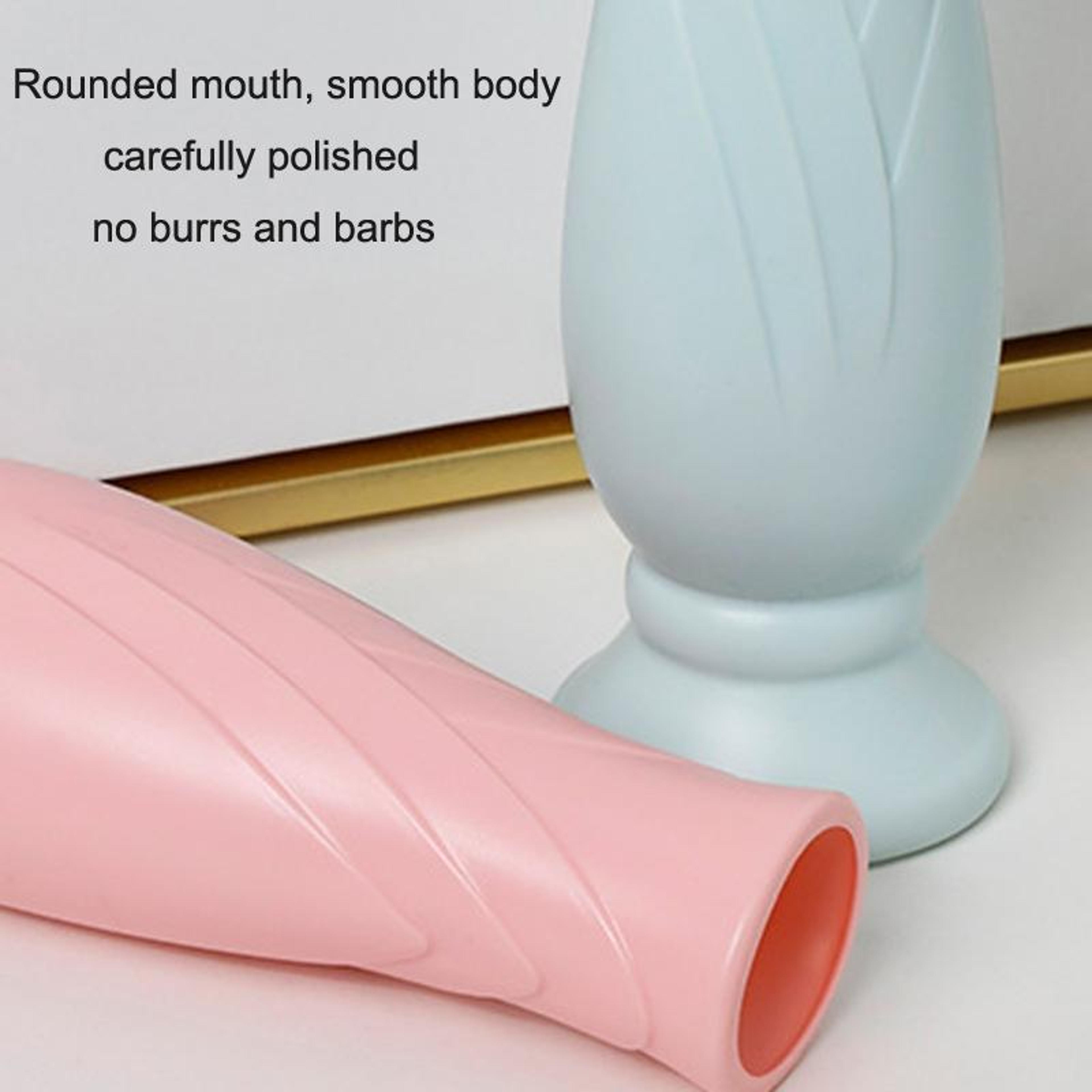 Petal Plastic Decorative Vase Modern Faux Ceramic Flower Vase For Elegant Home Decor 2