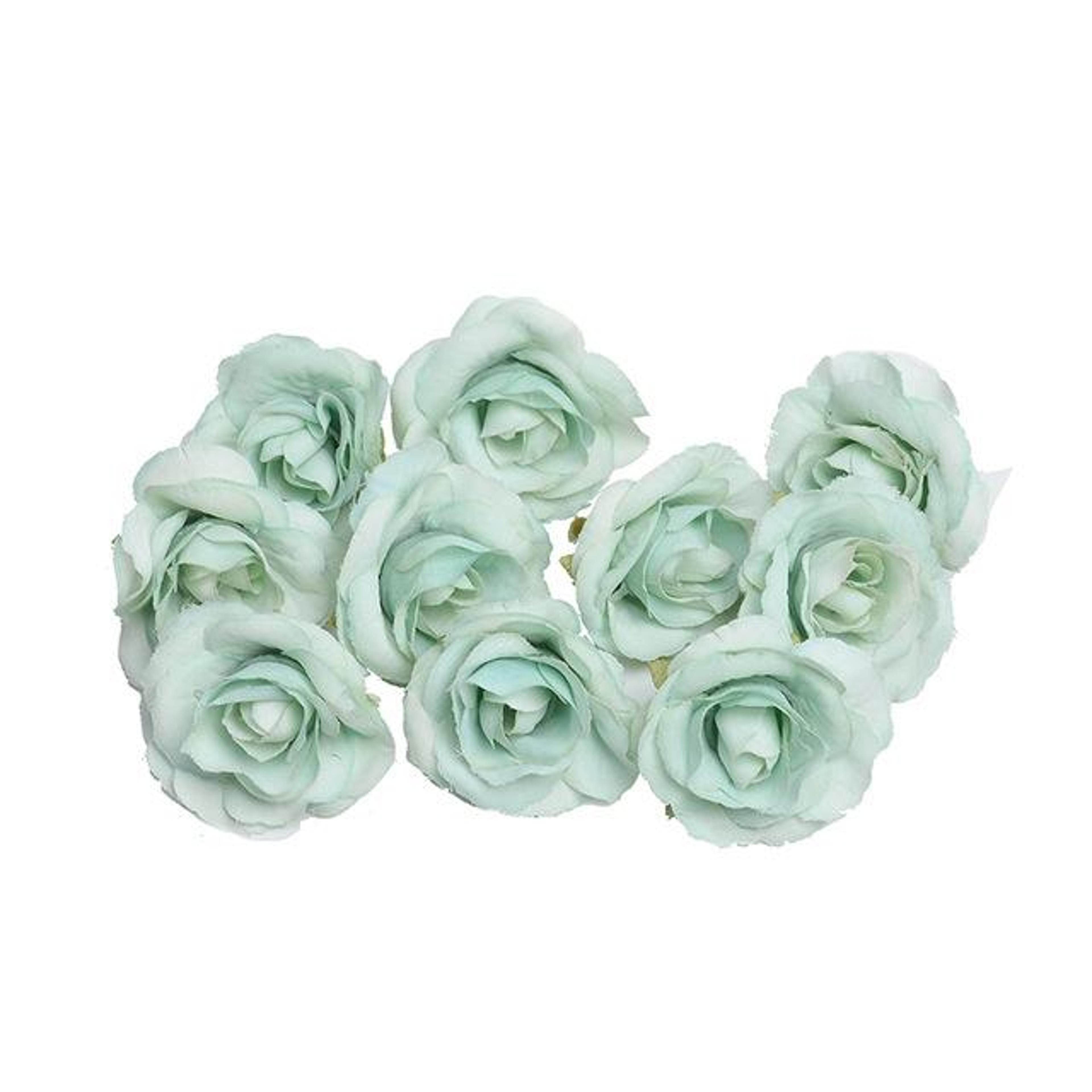 10 Sets Artificial Silk Rose Heads 4cm For Wedding Flower Decorations DIY Floral Crafts  Home Decor 11