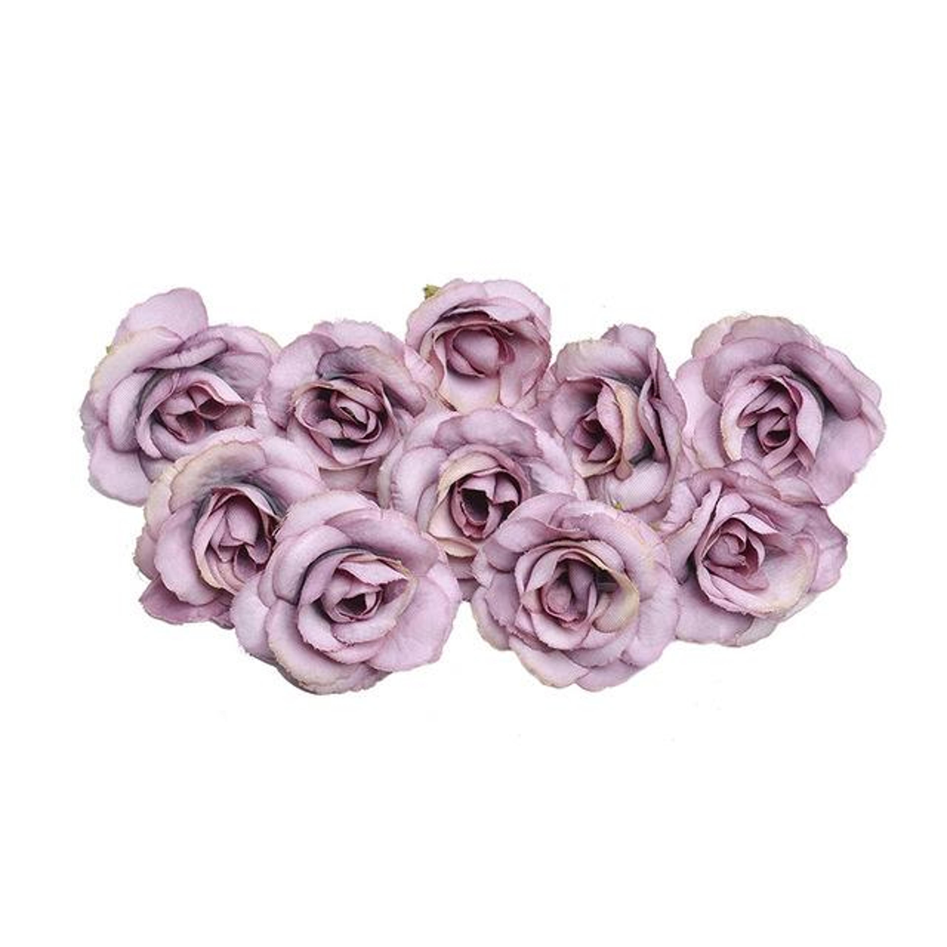10 Sets Artificial Silk Rose Heads 4cm For Wedding Flower Decorations DIY Floral Crafts  Home Decor 16