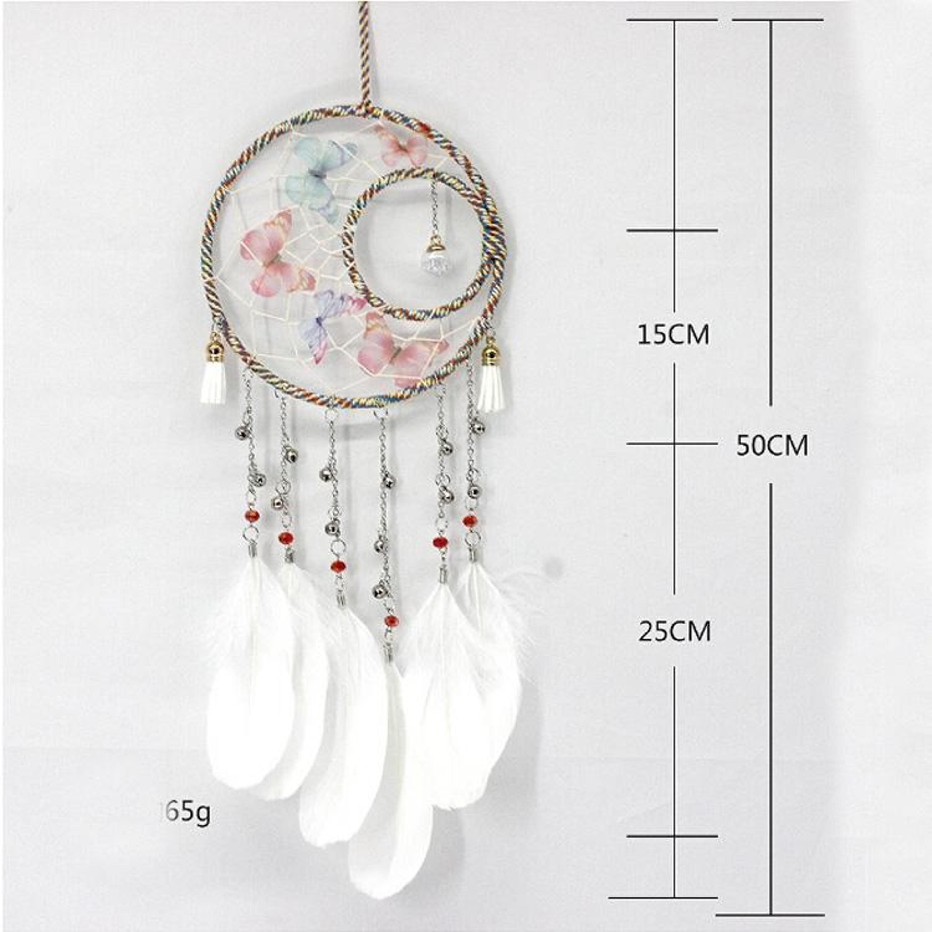 Sun And Moon Dream Catcher Wall Hanging Handwoven Boho Decor For Home  Car 3