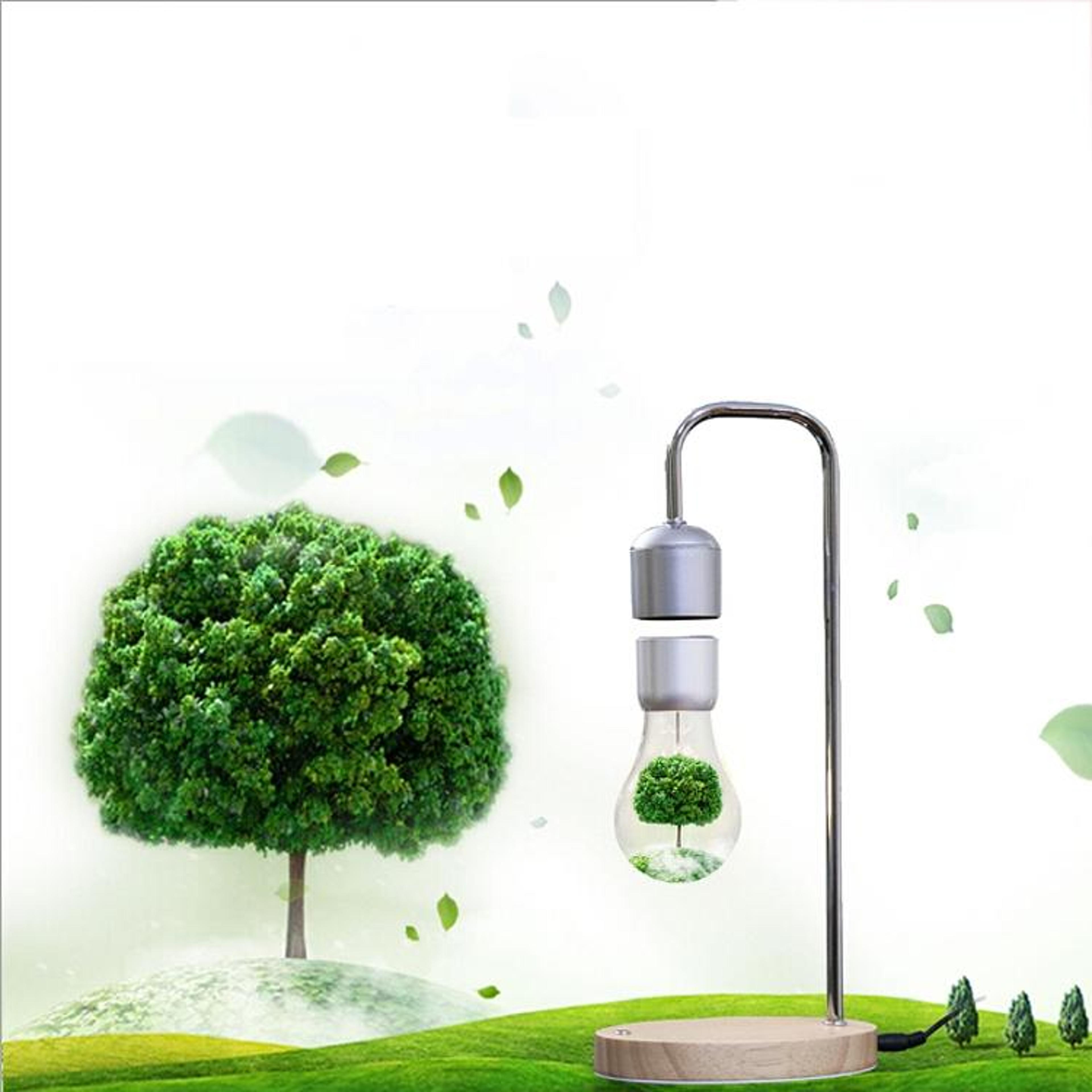 Magnetic Levitation Lamp With Floating LED Bulb Modern Desk Table Decor Light 3