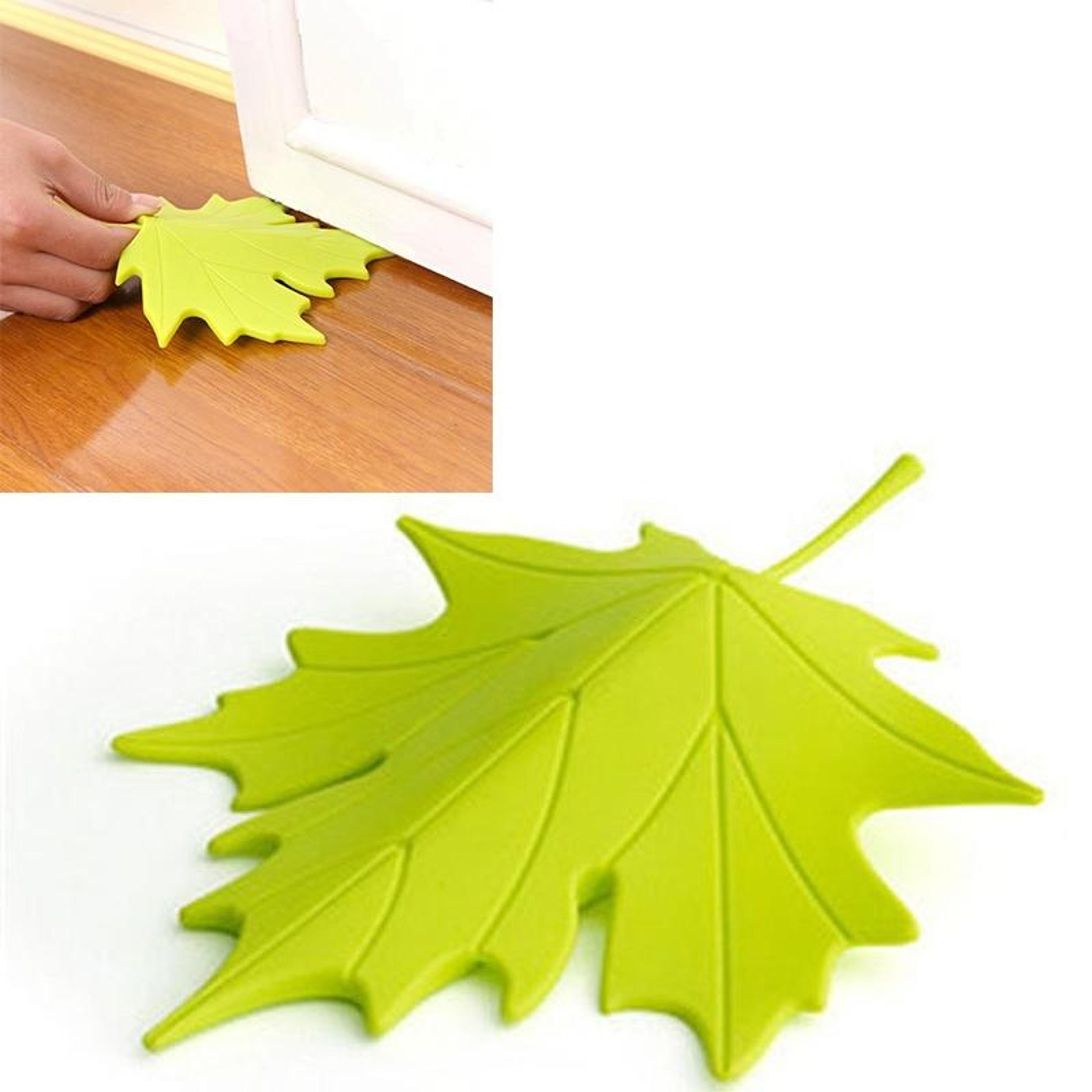 Maple Leaf Door Stopper Finger Safety Decorative Door Wedge For Home  Office 3