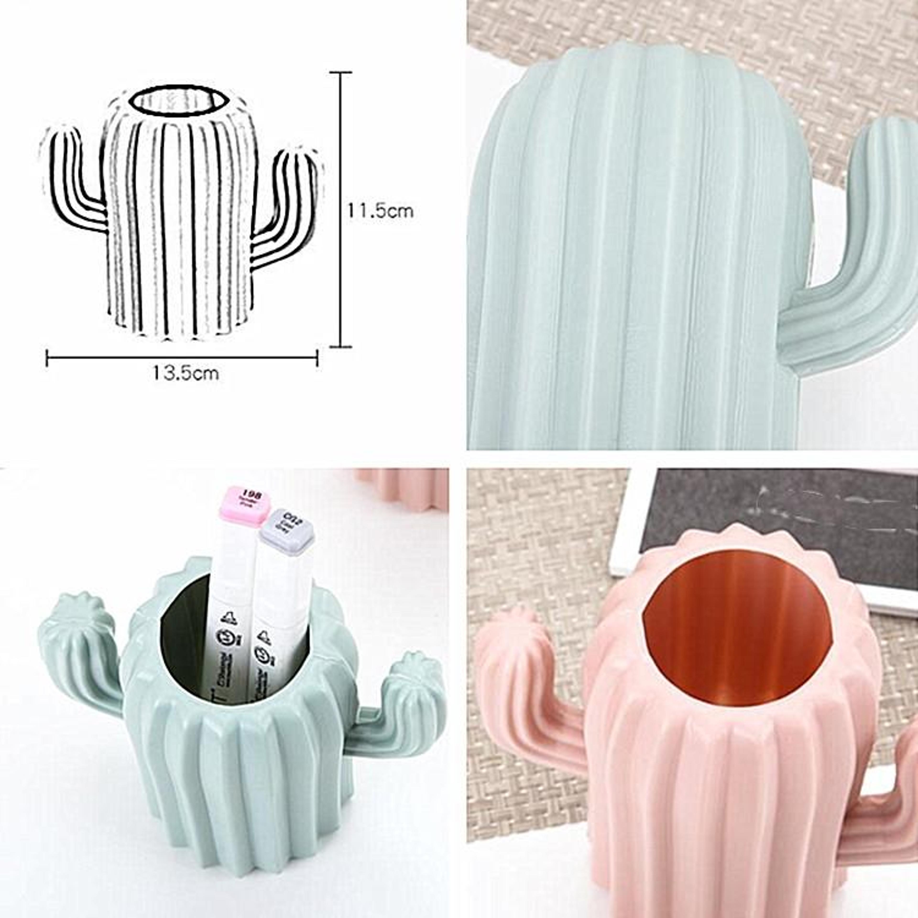 Creative Cactus Vase Decorative Pen Holder For Modern Home Decor And Desk Organization 1