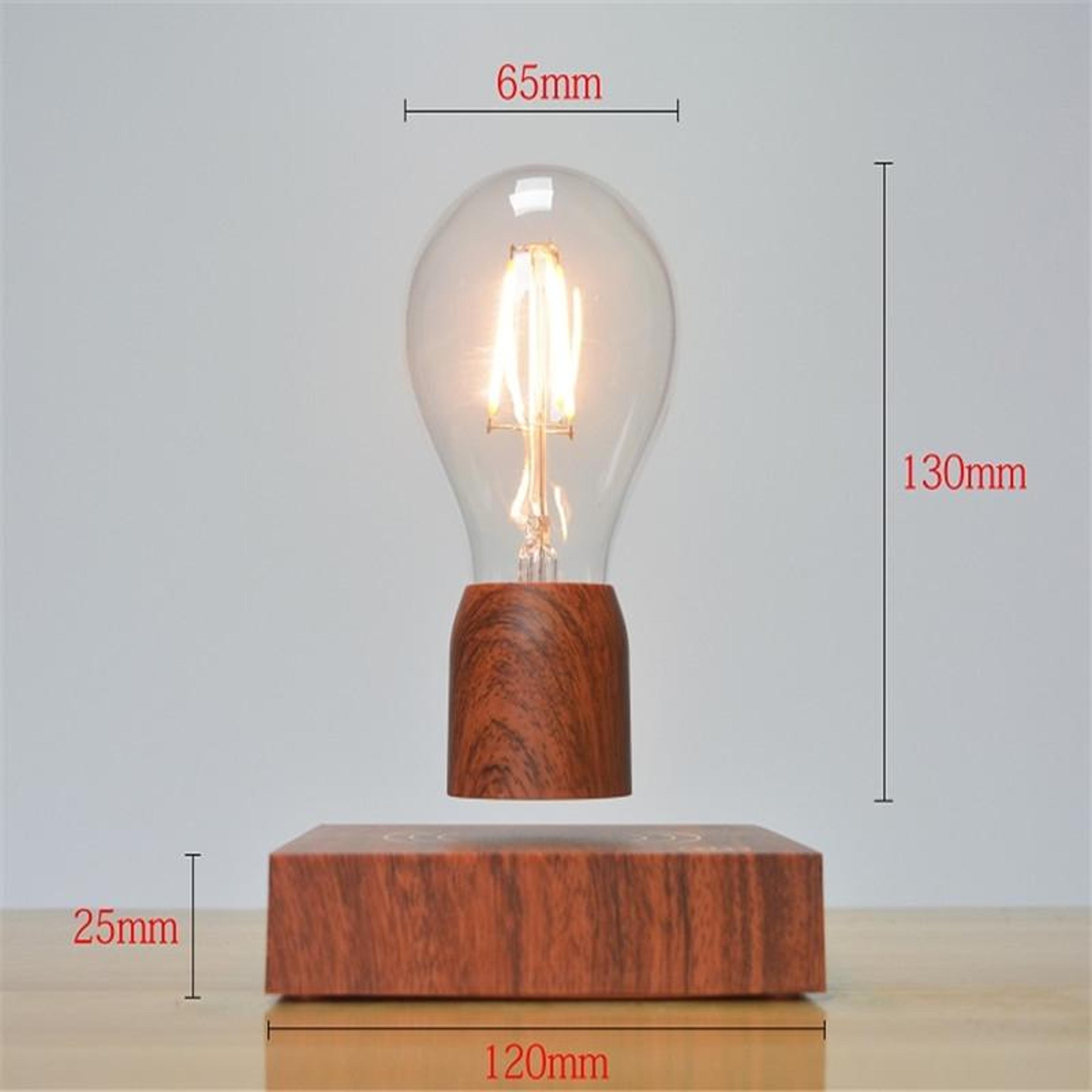 Magnetic Floating Lamp With Levitating LED Bulb Wooden Base For Modern Home Decor 4