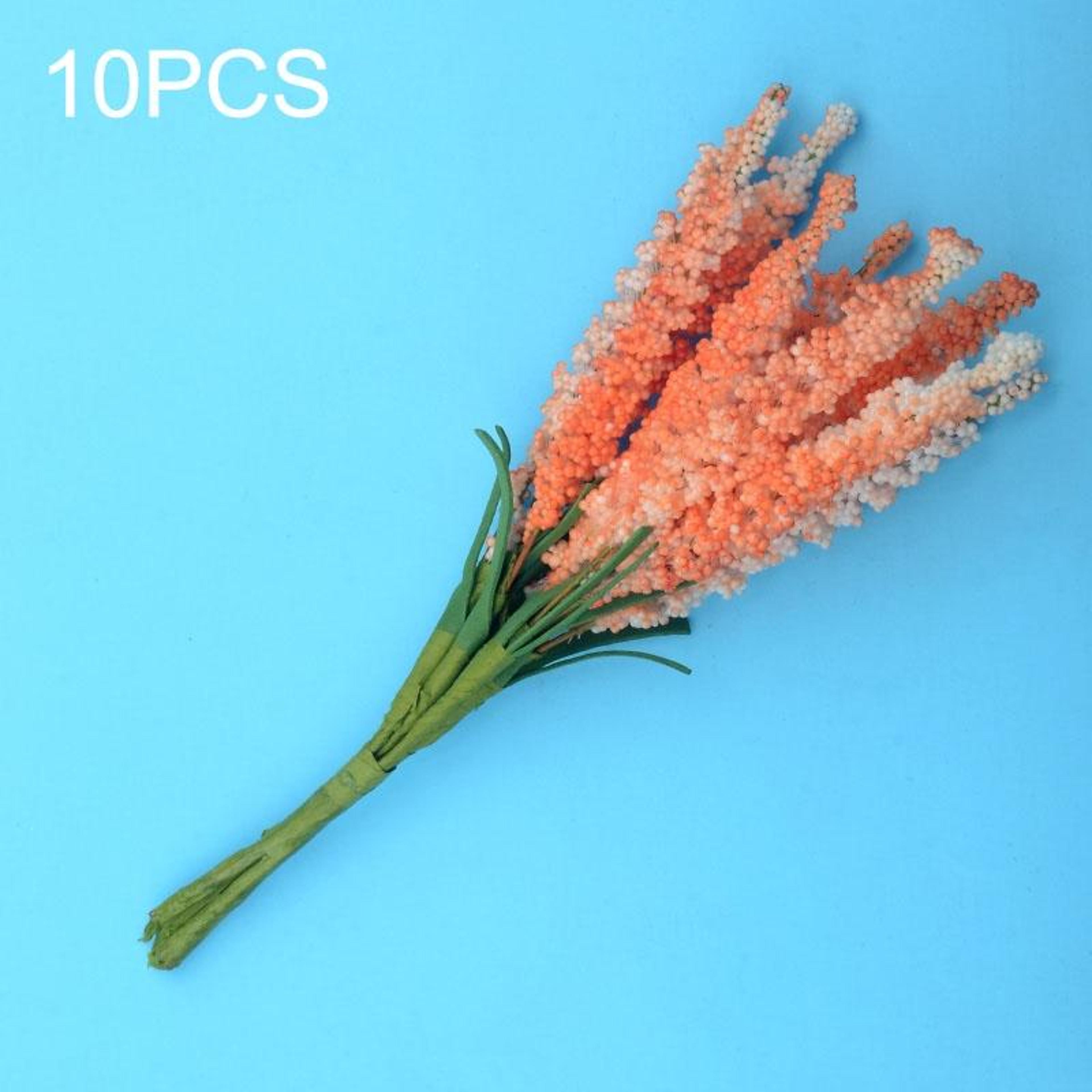 Artificial Lavender Flowers 10PCS Mini Lavender Stems For DIY Wreath Supplies Wedding  Home Decorat 6