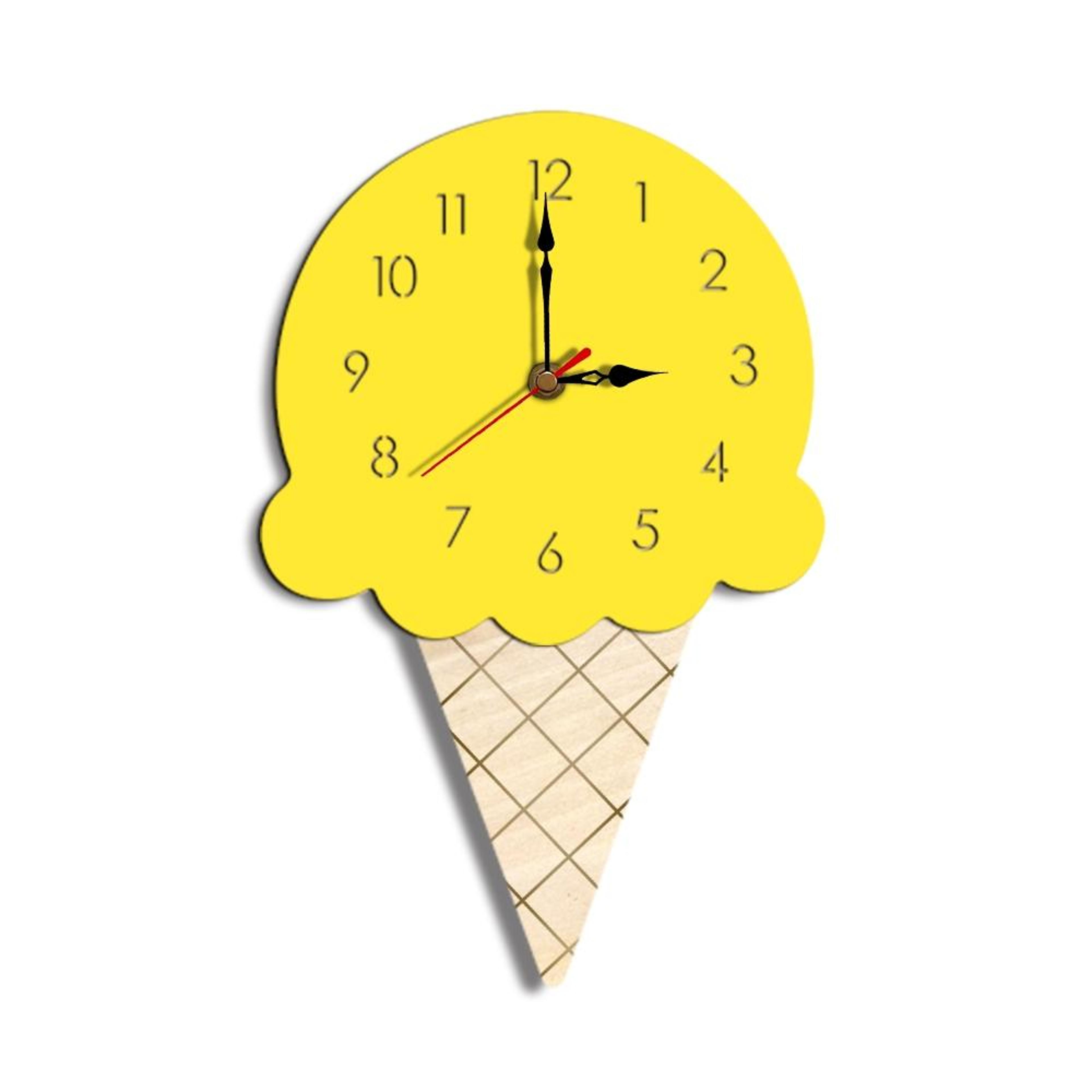 Ice Cream Decorative Wall Clock For Kitchen And Cute Home Decor 6