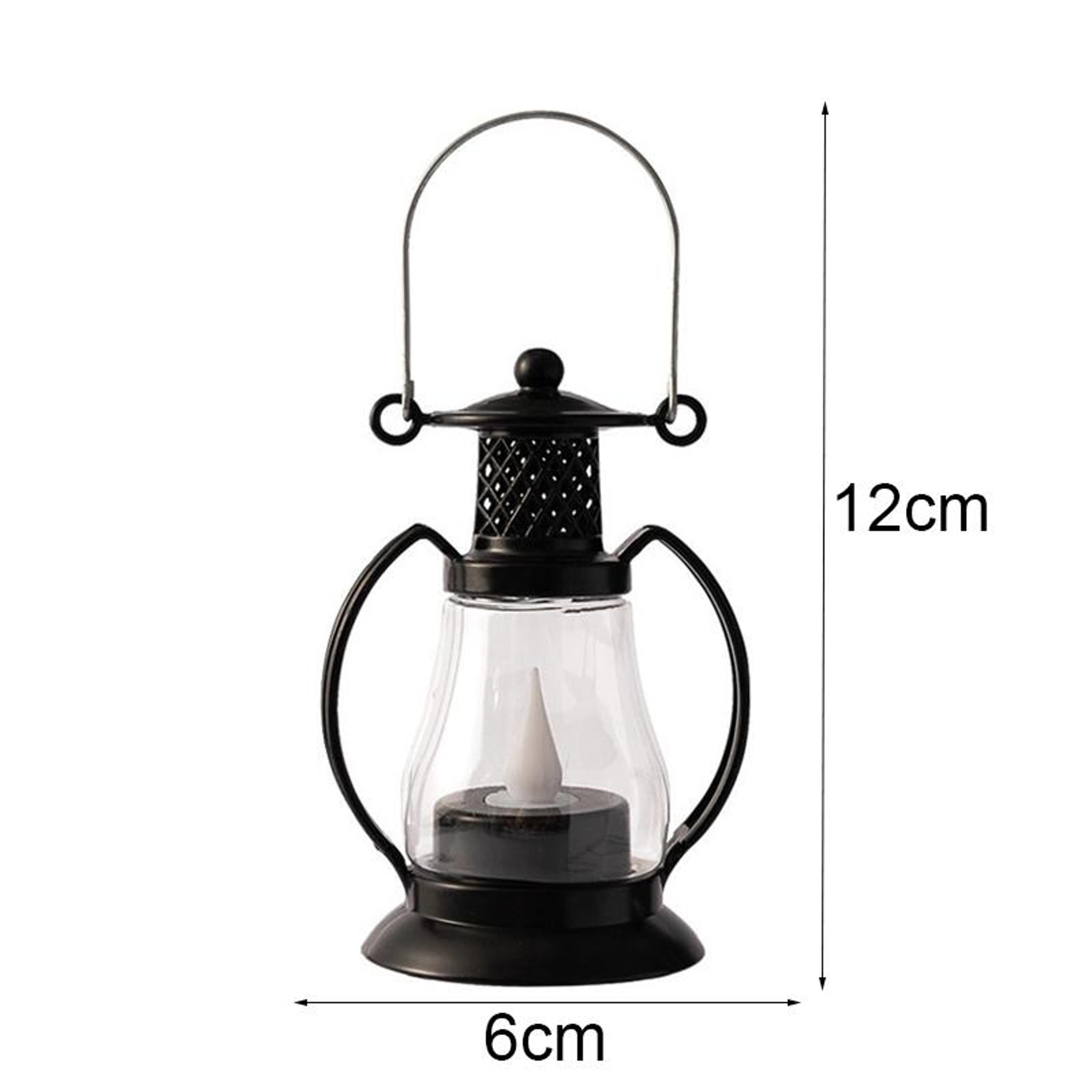 Vintage LED Lantern Decoration With Flame Effect Christmas Lantern Decor For Home Holiday Table Cen 1