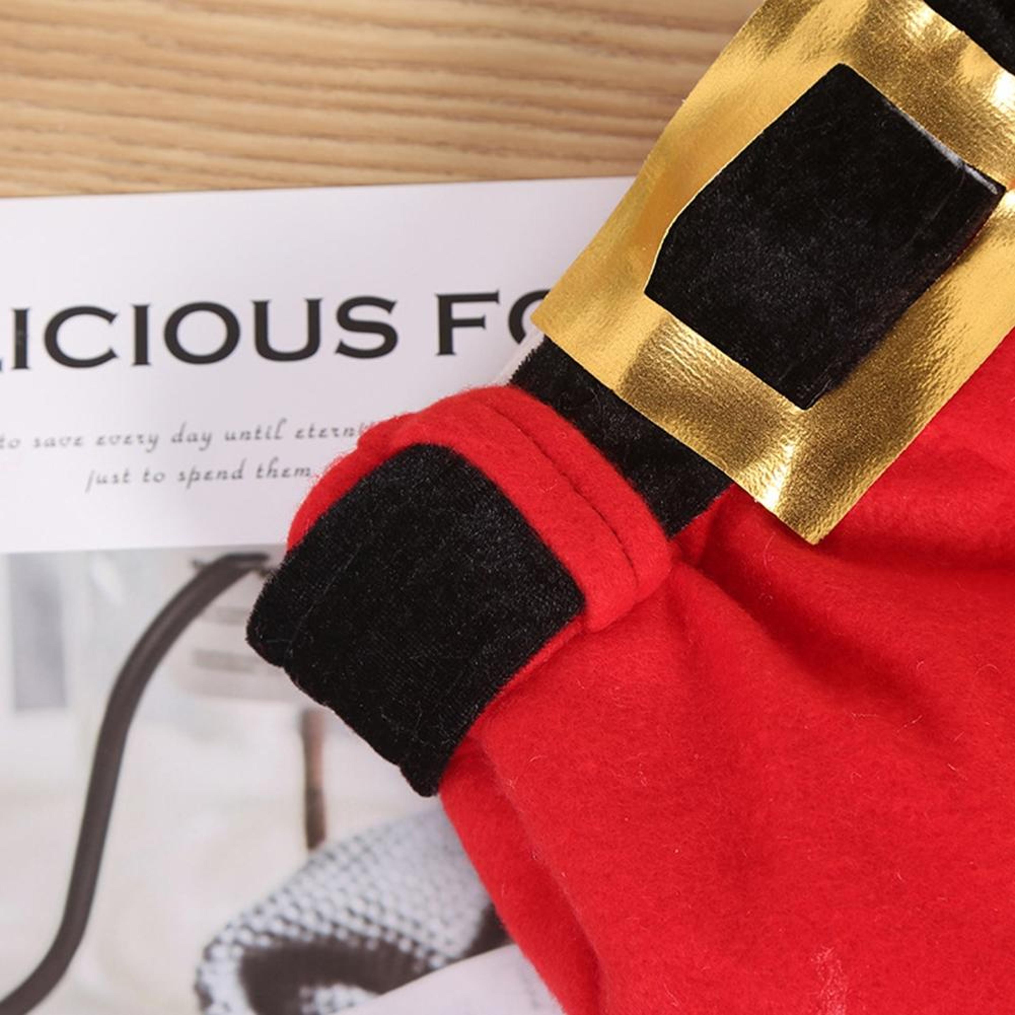 Christmas Santa Claus Leg Decoration Plush Hanging Ornament With Santa Hat For Holiday Party Decor 3