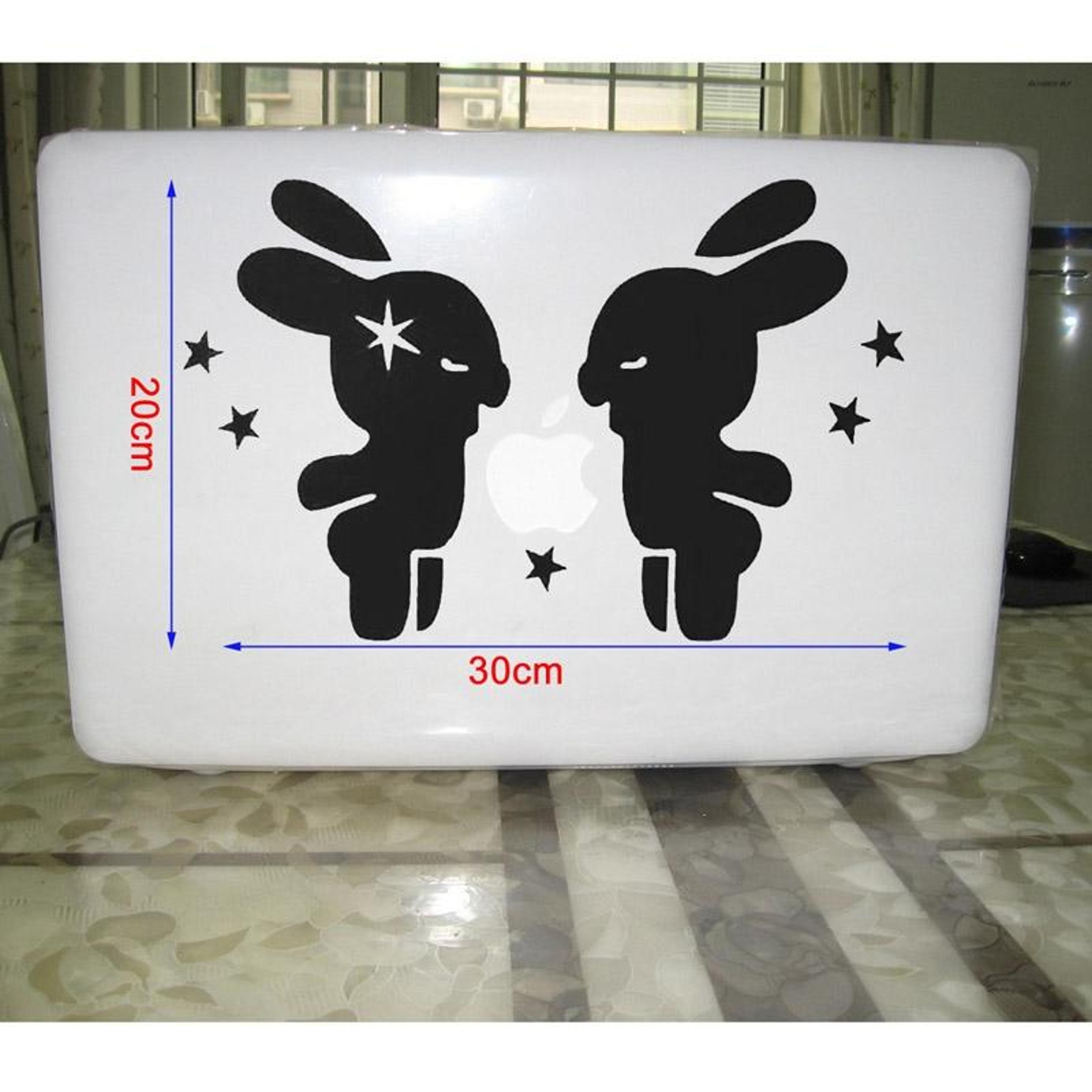 Cute Rabbit Laptop Stickers Removable Waterproof Decal For Laptops  Notebooks 2