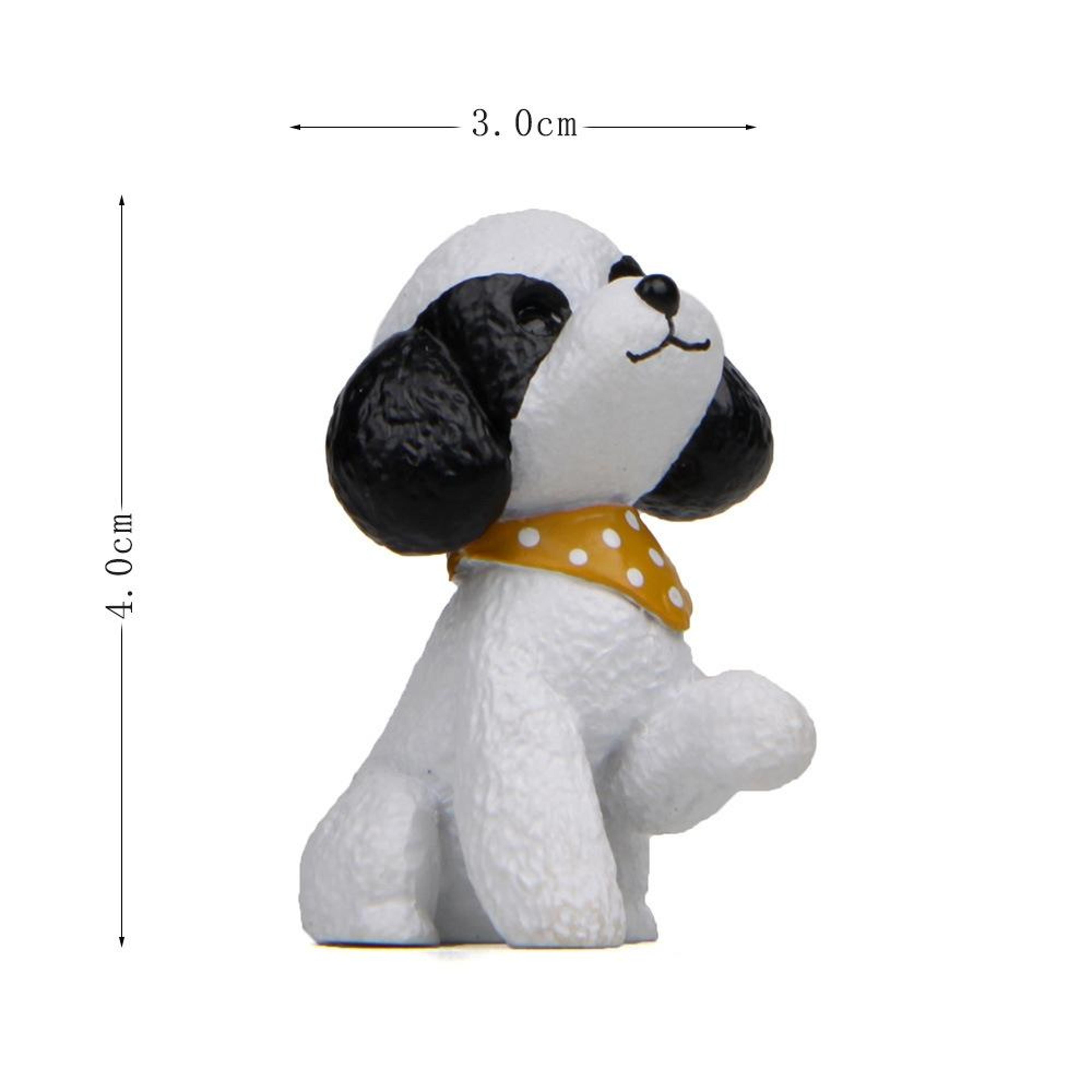 Warm Color Beckoning Teddy Figurine Resin Car Dashboard  Garden Decoration 1