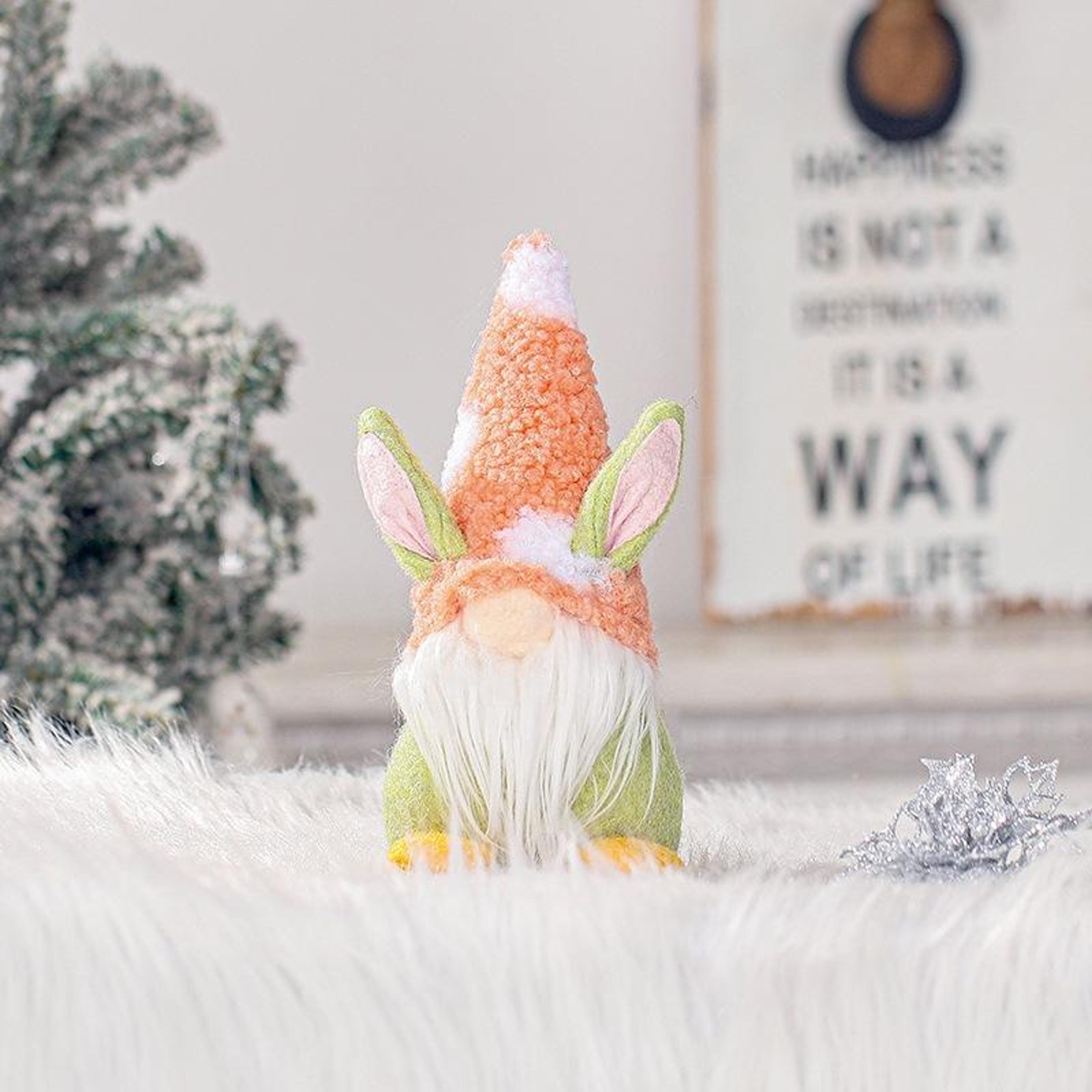 Easter Bunny Decoration Faceless Bunny Doll Plush Tabletop Spring Home Decor 5